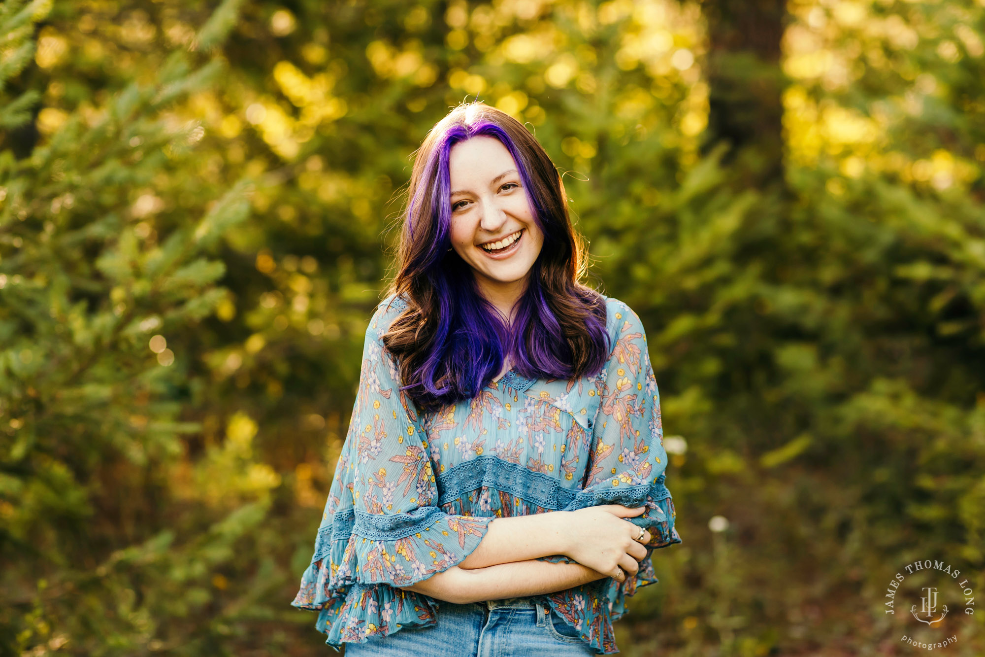 Snoqualmie Pass senior portrait session by James Thomas Long Photography