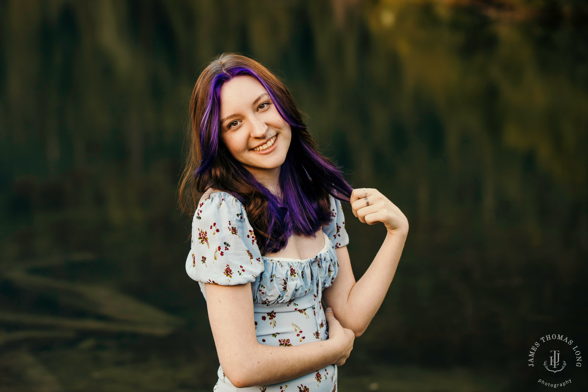 Snoqualmie Pass senior portrait session by James Thomas Long Photography