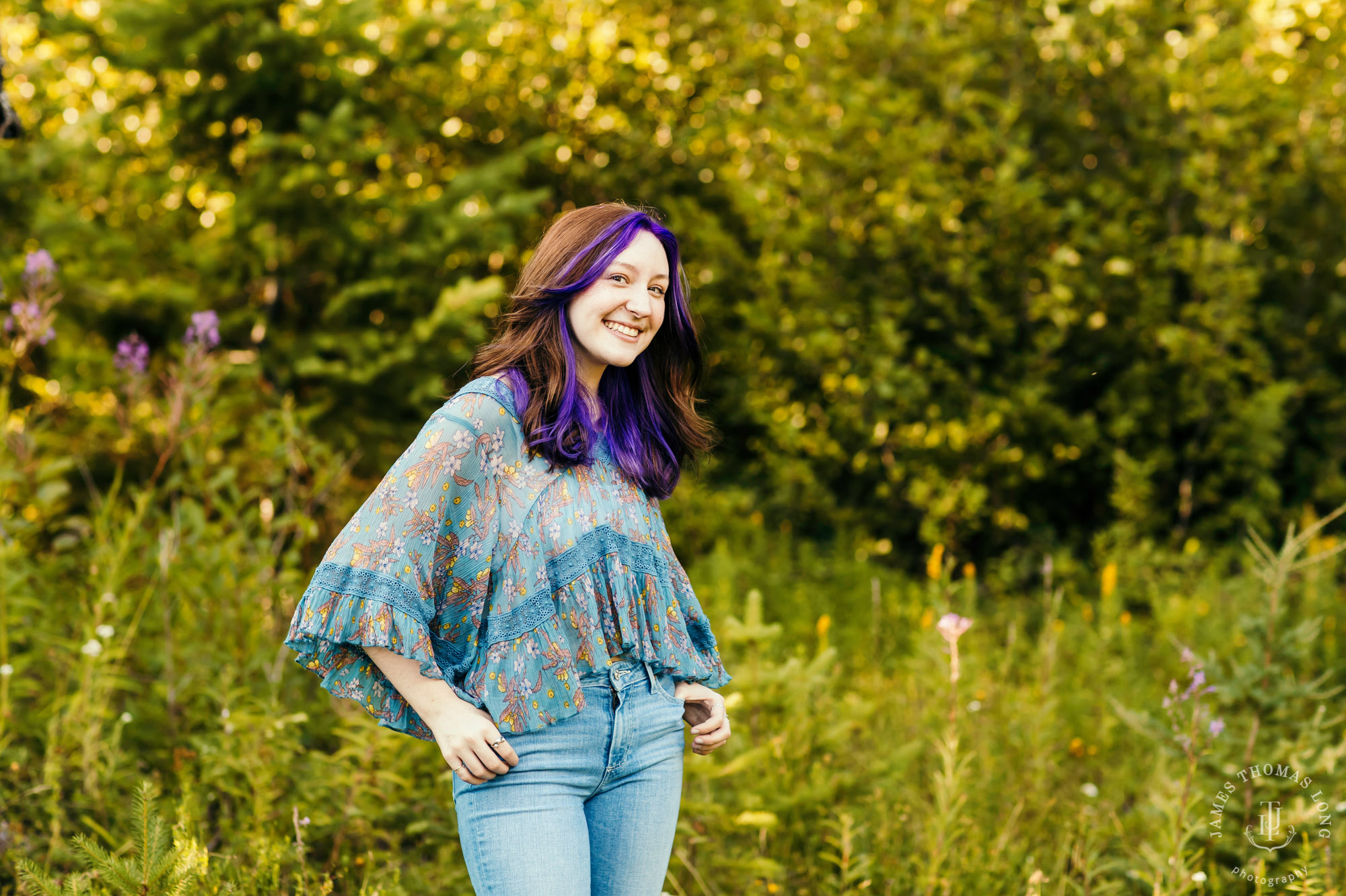 Snoqualmie Pass senior portrait session by James Thomas Long Photography