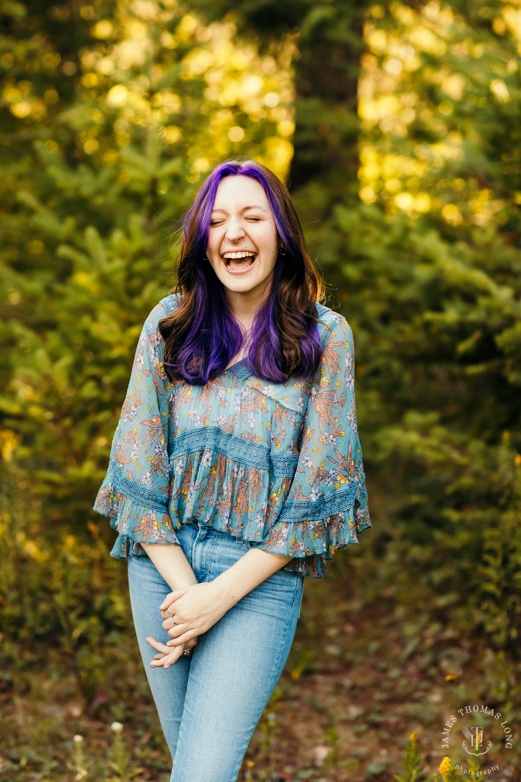 Snoqualmie Pass senior portrait session by James Thomas Long Photography