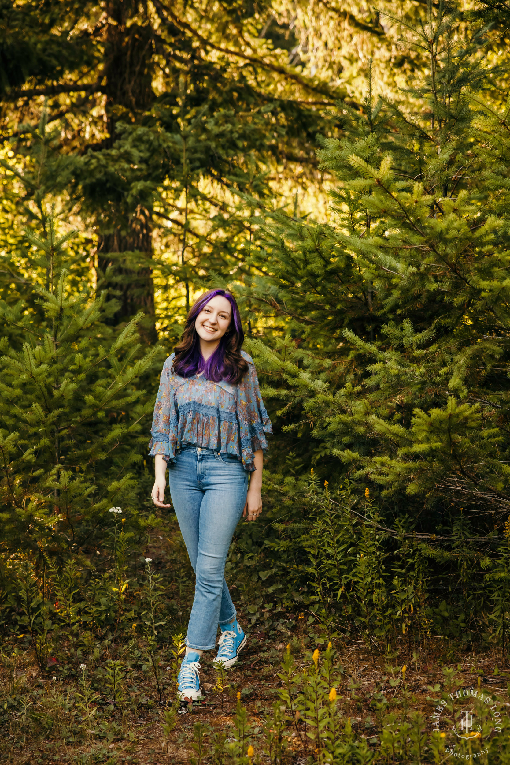 Snoqualmie Pass senior portrait session by James Thomas Long Photography