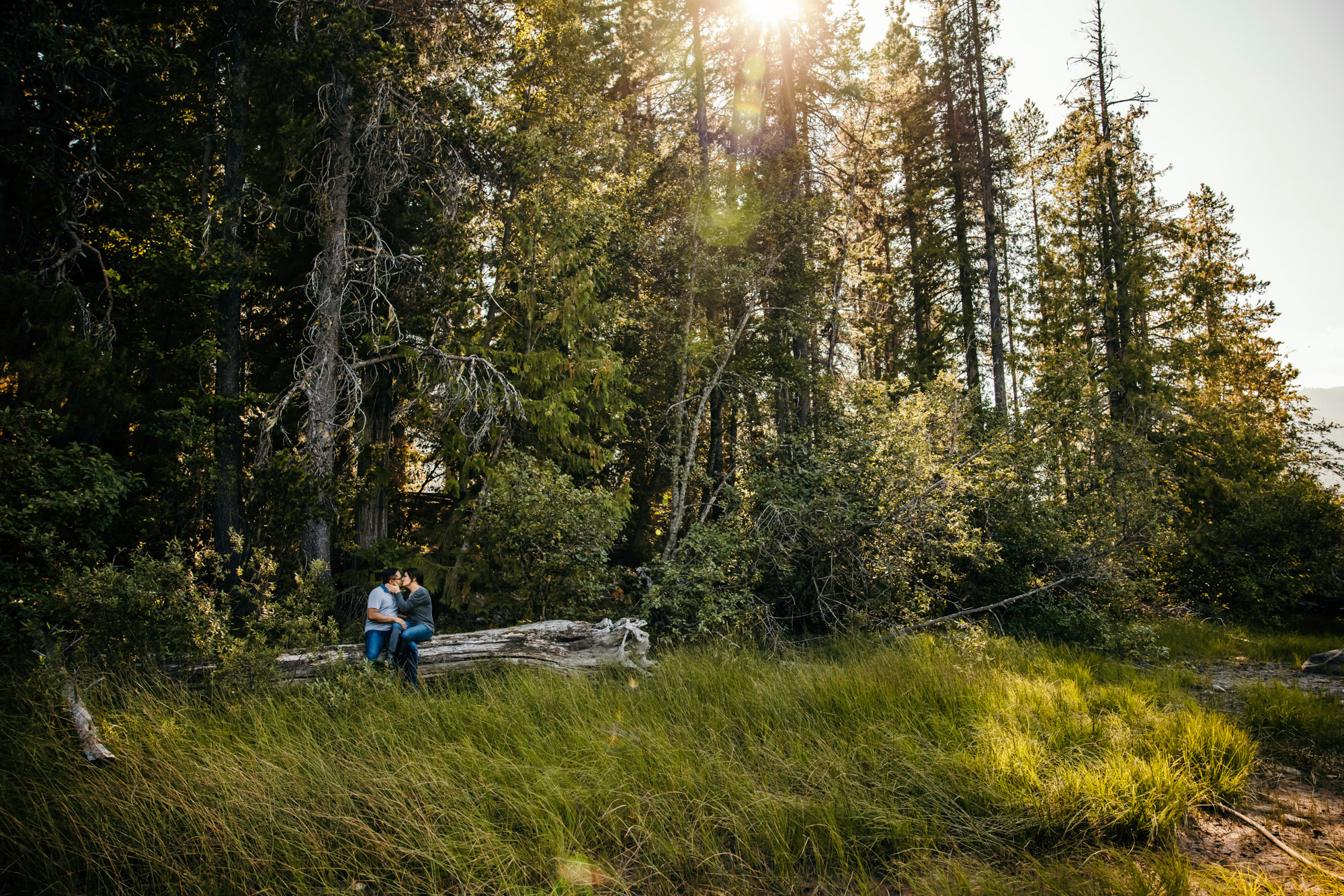 Wenatchee Cascade Mountain adventure engagement session by Seattle wedding photographer James Thomas Long Photography