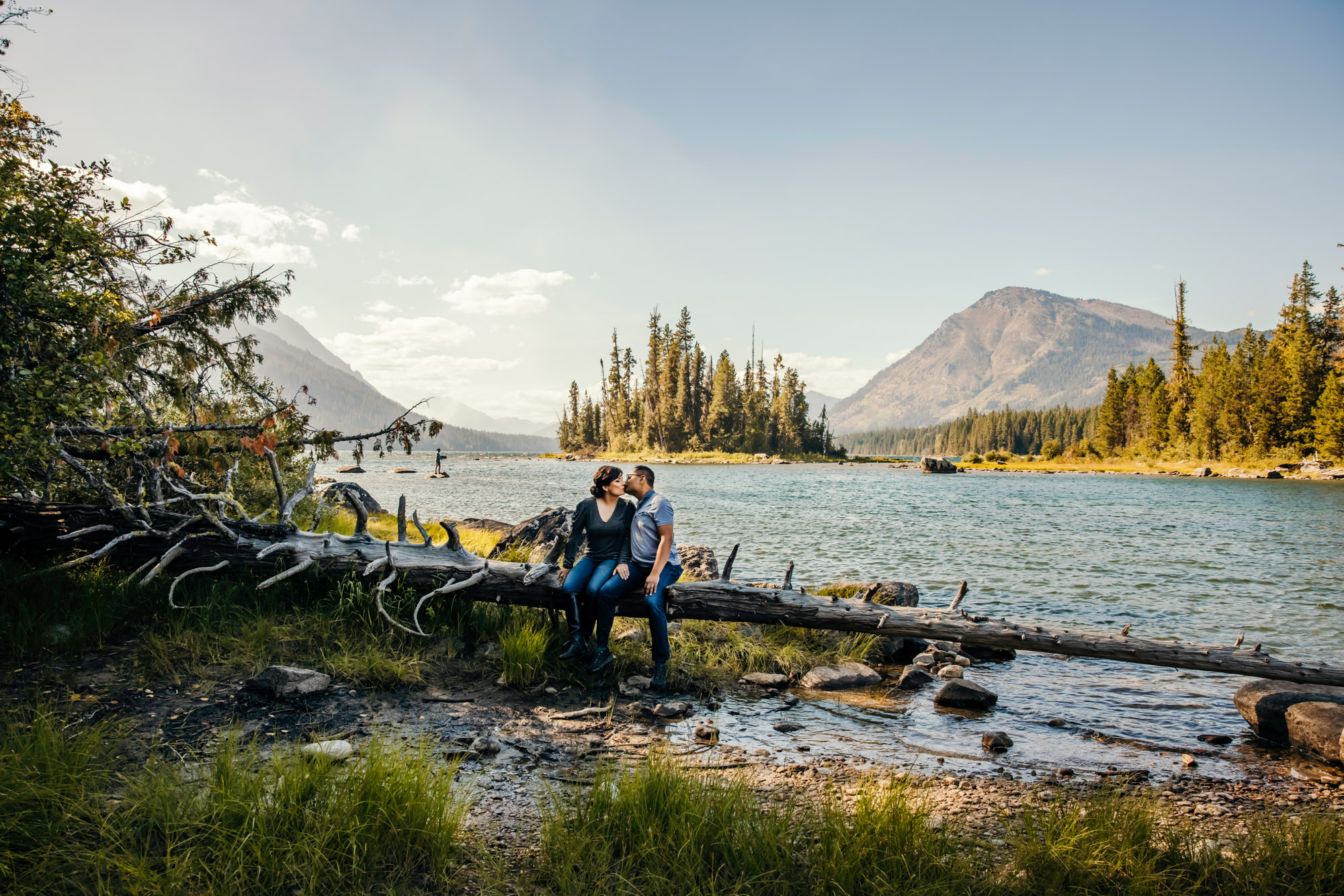 Wenatchee Cascade Mountain adventure engagement session by Seattle wedding photographer James Thomas Long Photography