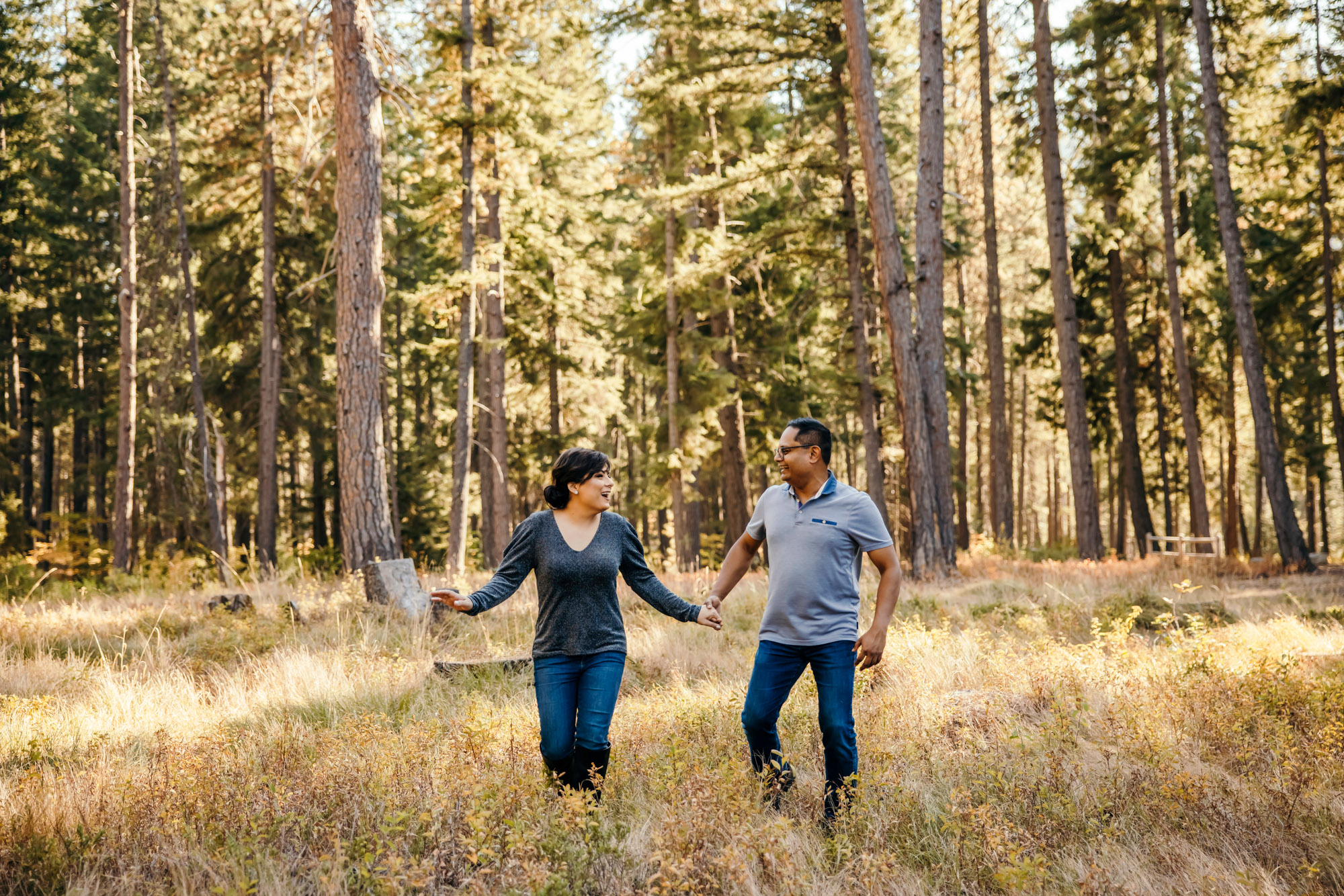 Wenatchee Cascade Mountain adventure engagement session by Seattle wedding photographer James Thomas Long Photography