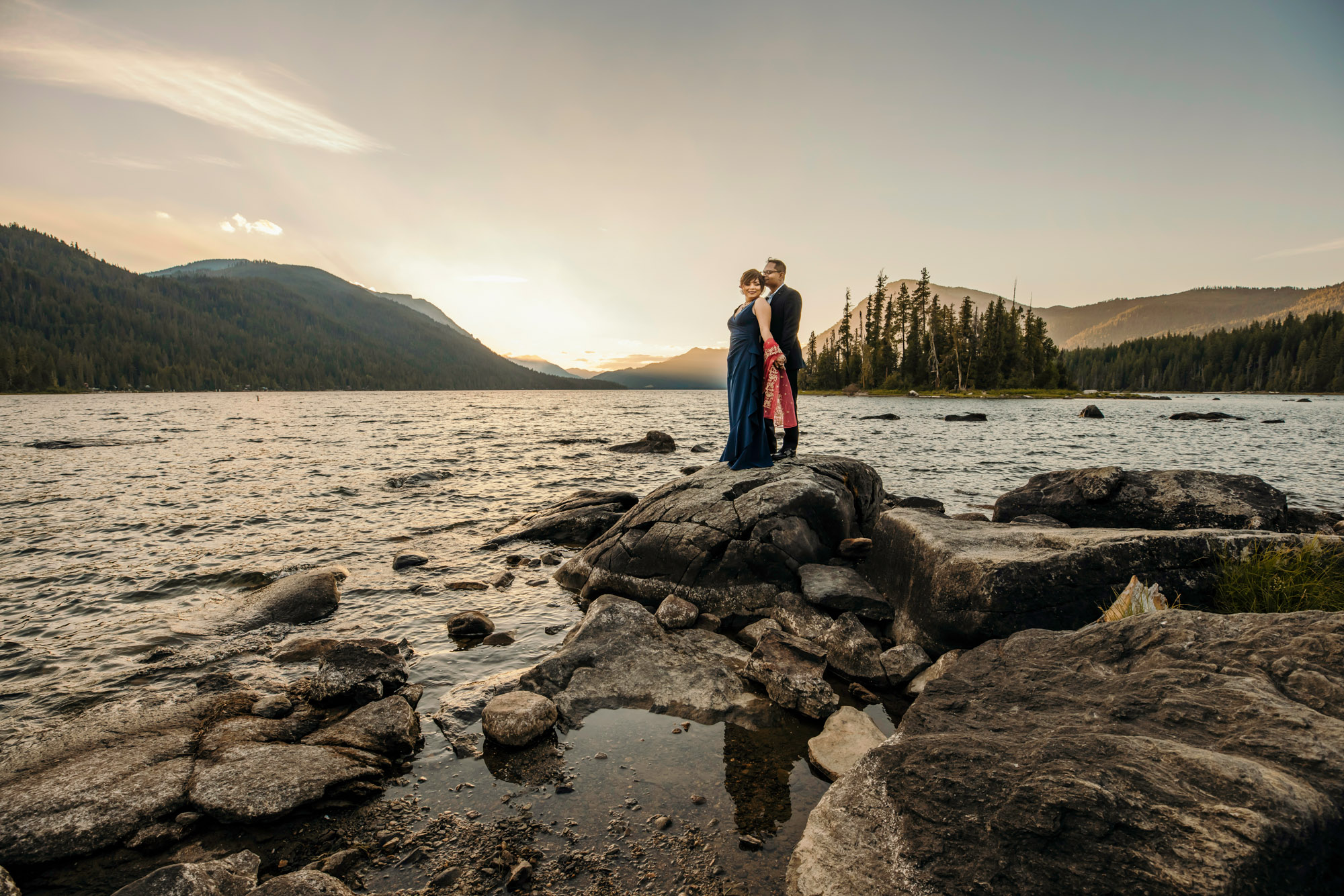 Wenatchee Cascade Mountain adventure engagement session by Seattle wedding photographer James Thomas Long Photography