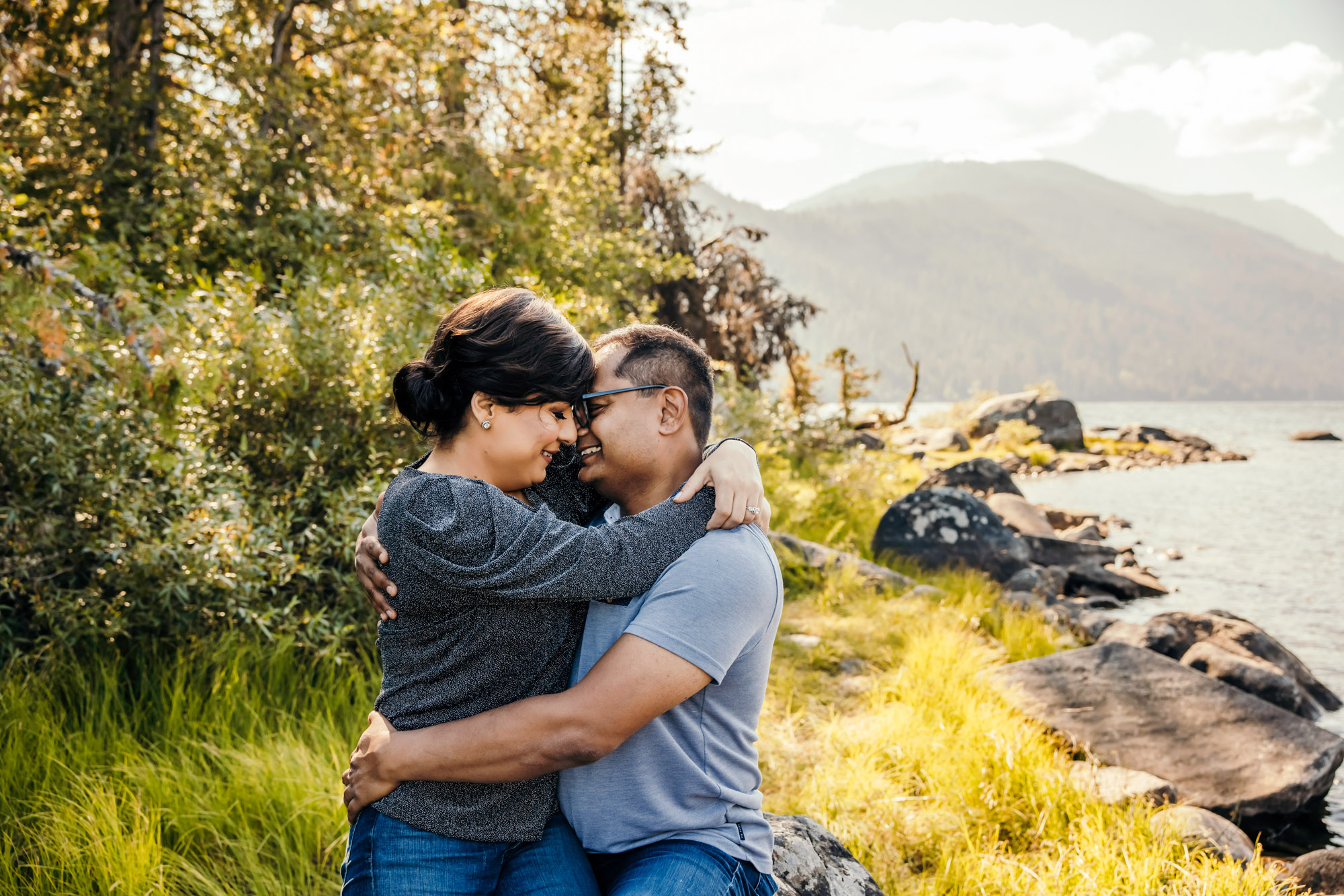 Wenatchee Cascade Mountain adventure engagement session by Seattle wedding photographer James Thomas Long Photography