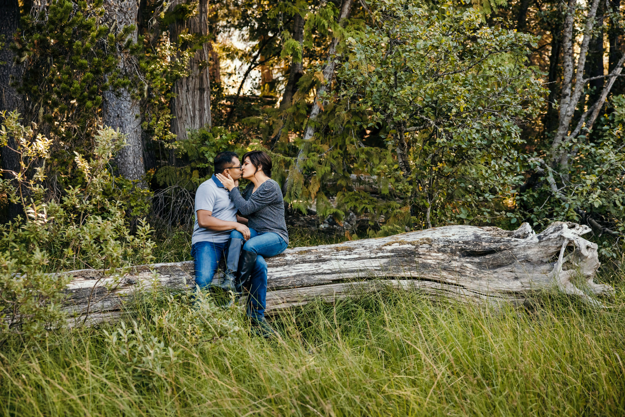 Wenatchee Cascade Mountain adventure engagement session by Seattle wedding photographer James Thomas Long Photography