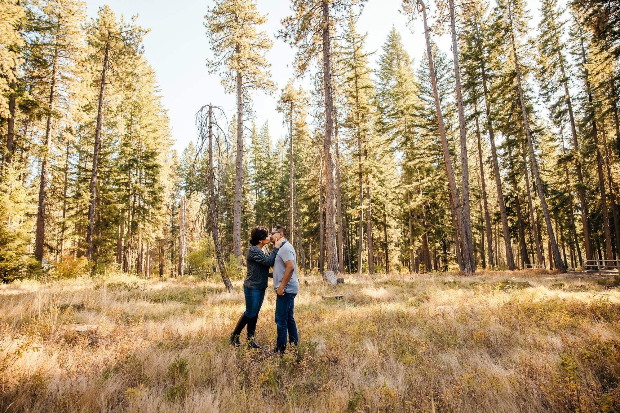 Wenatchee Cascade Mountain adventure engagement session by Seattle wedding photographer James Thomas Long Photography