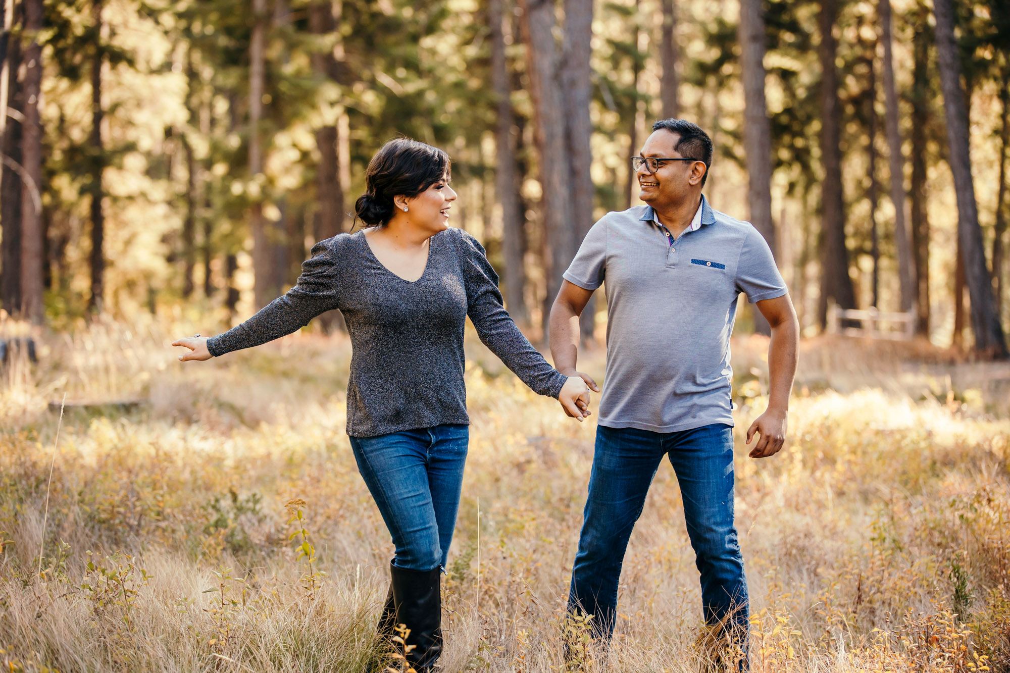 Wenatchee Cascade Mountain adventure engagement session by Seattle wedding photographer James Thomas Long Photography