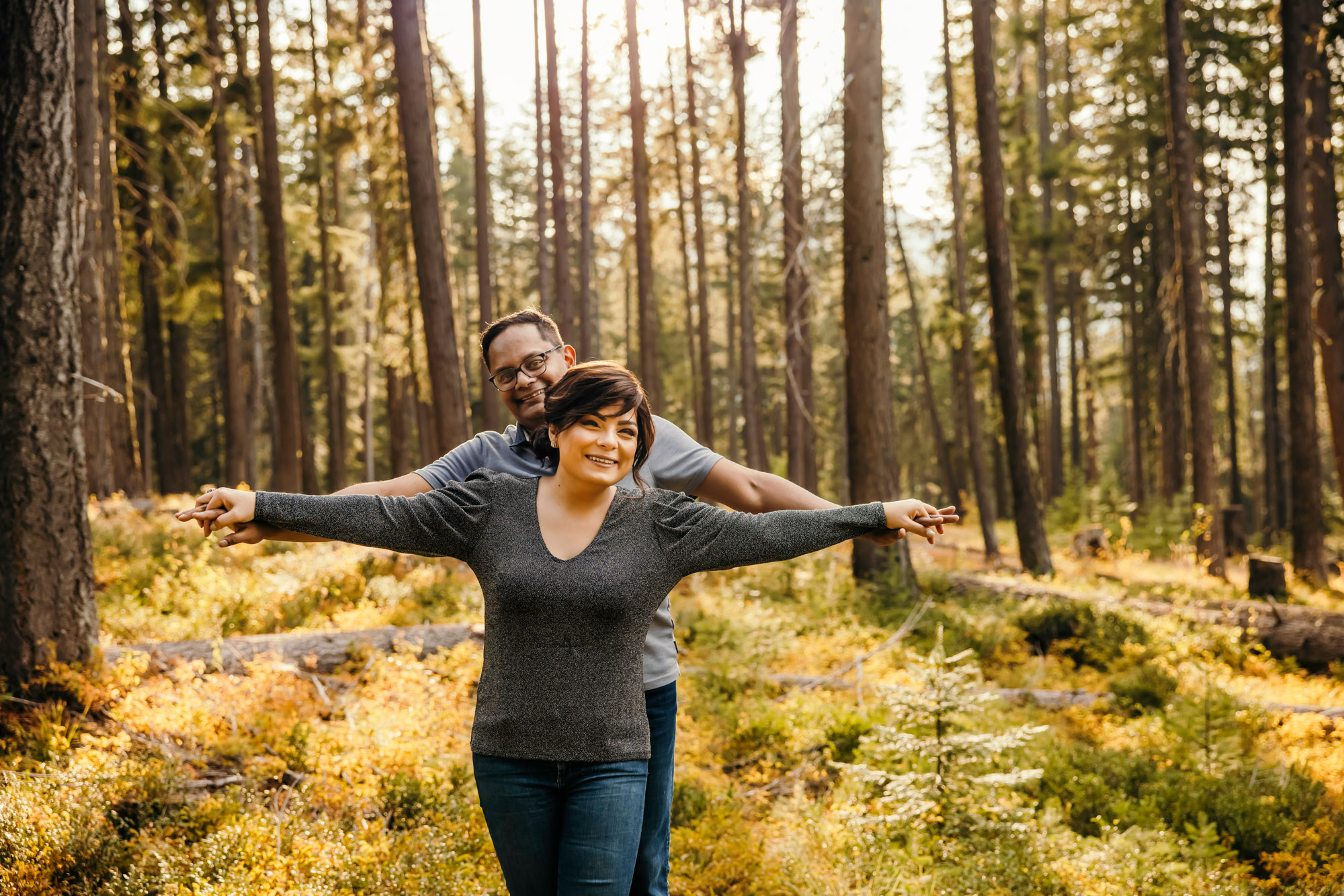 Wenatchee Cascade Mountain adventure engagement session by Seattle wedding photographer James Thomas Long Photography