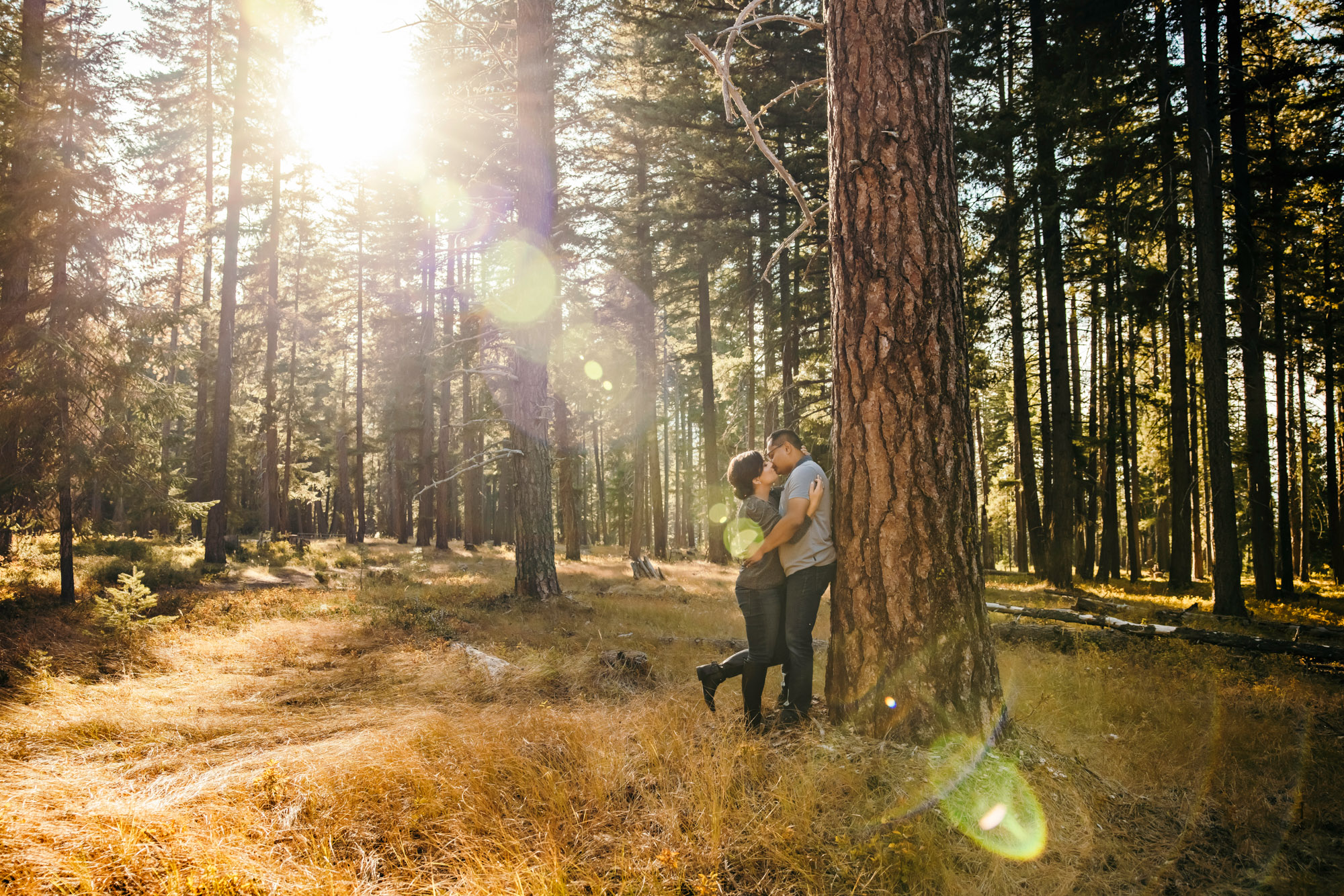 Wenatchee Cascade Mountain adventure engagement session by Seattle wedding photographer James Thomas Long Photography