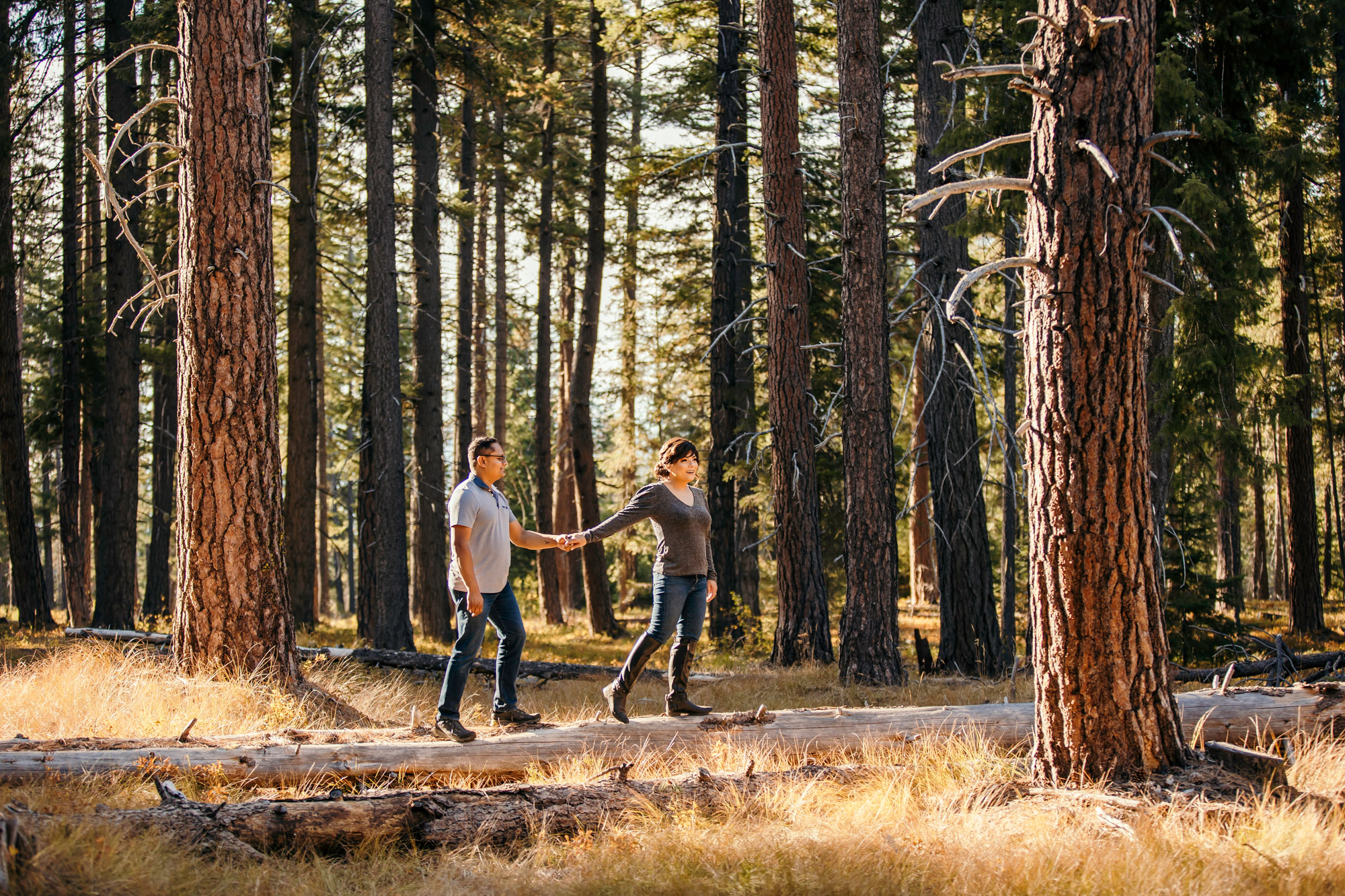 Wenatchee Cascade Mountain adventure engagement session by Seattle wedding photographer James Thomas Long Photography