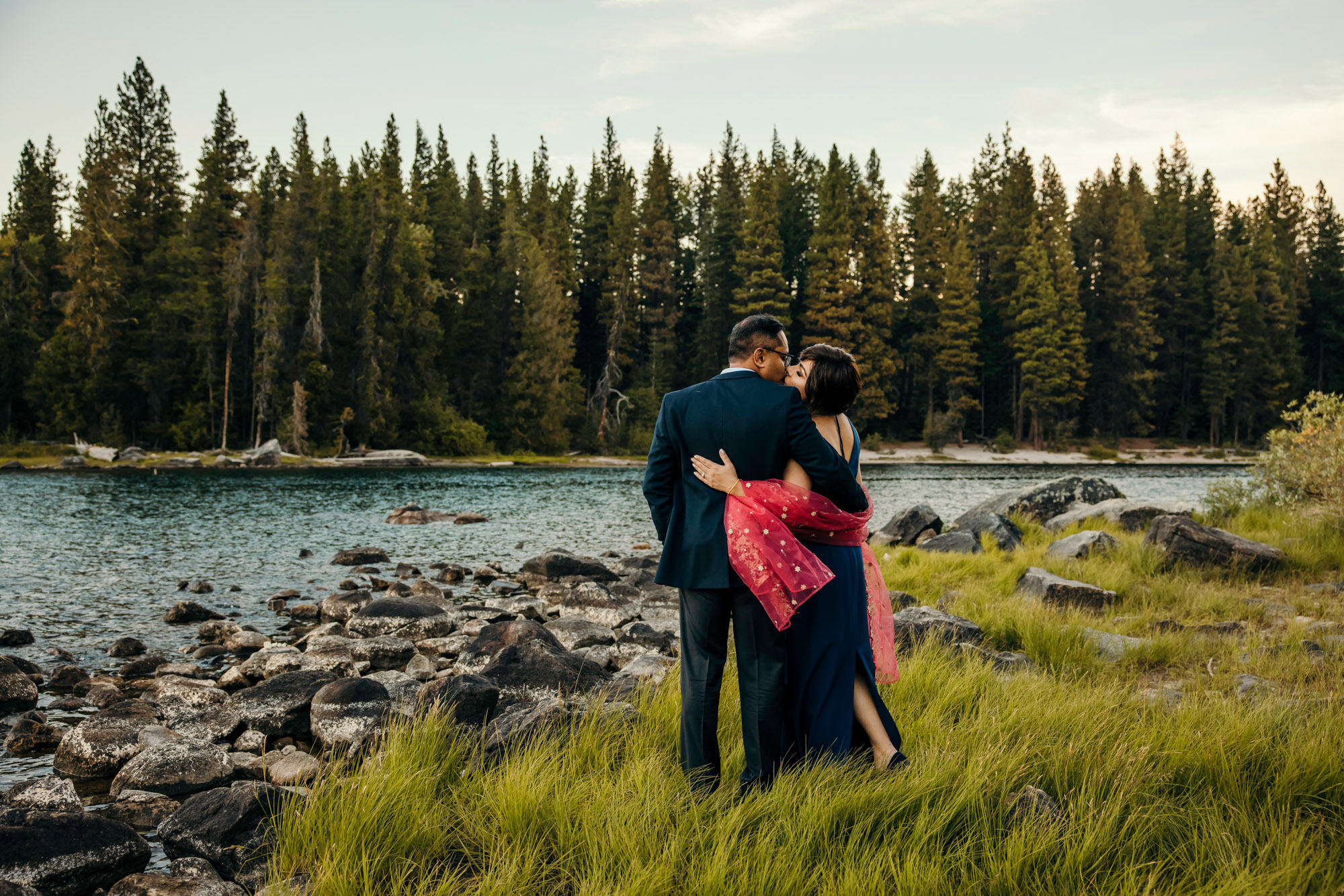 Wenatchee Cascade Mountain adventure engagement session by Seattle wedding photographer James Thomas Long Photography