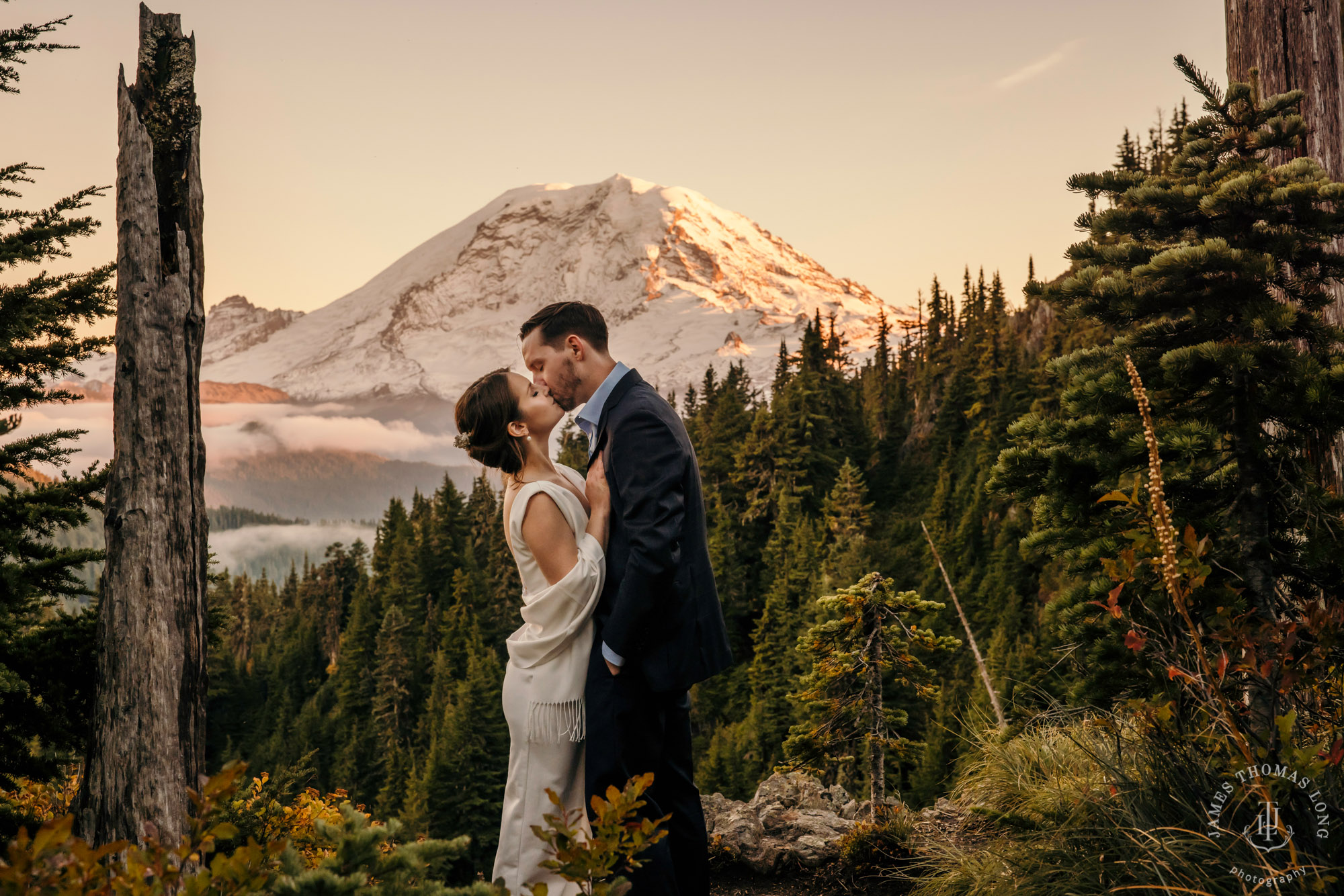 Mount Rainier adventure elopement photographer James Thomas Long Photography