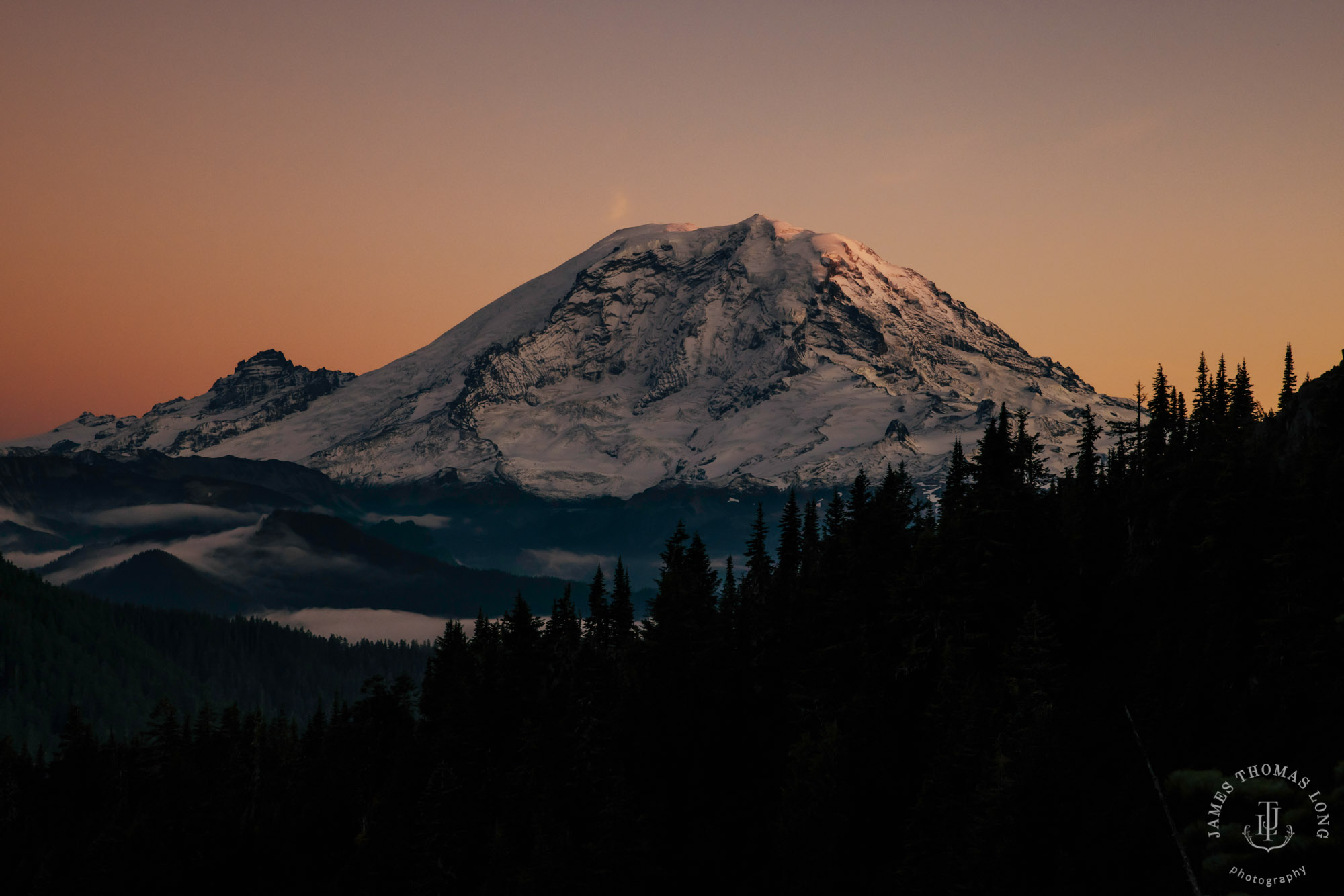 Mount Rainier adventure elopement photographer James Thomas Long Photography