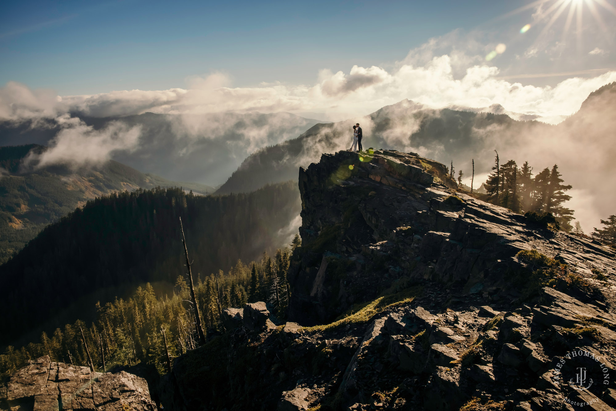 Mount Rainier adventure elopement photographer James Thomas Long Photography