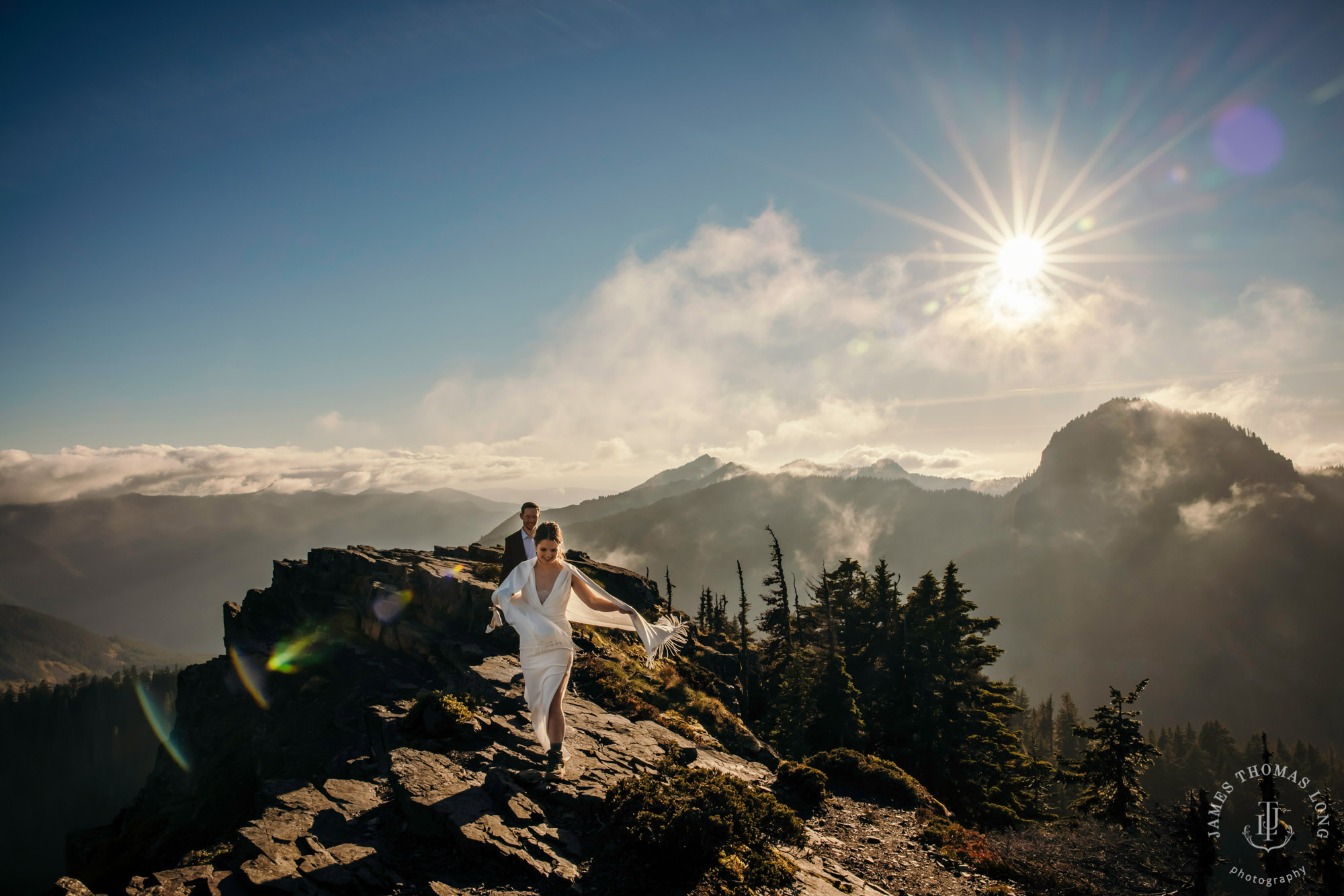 Mount Rainier adventure elopement photographer James Thomas Long Photography