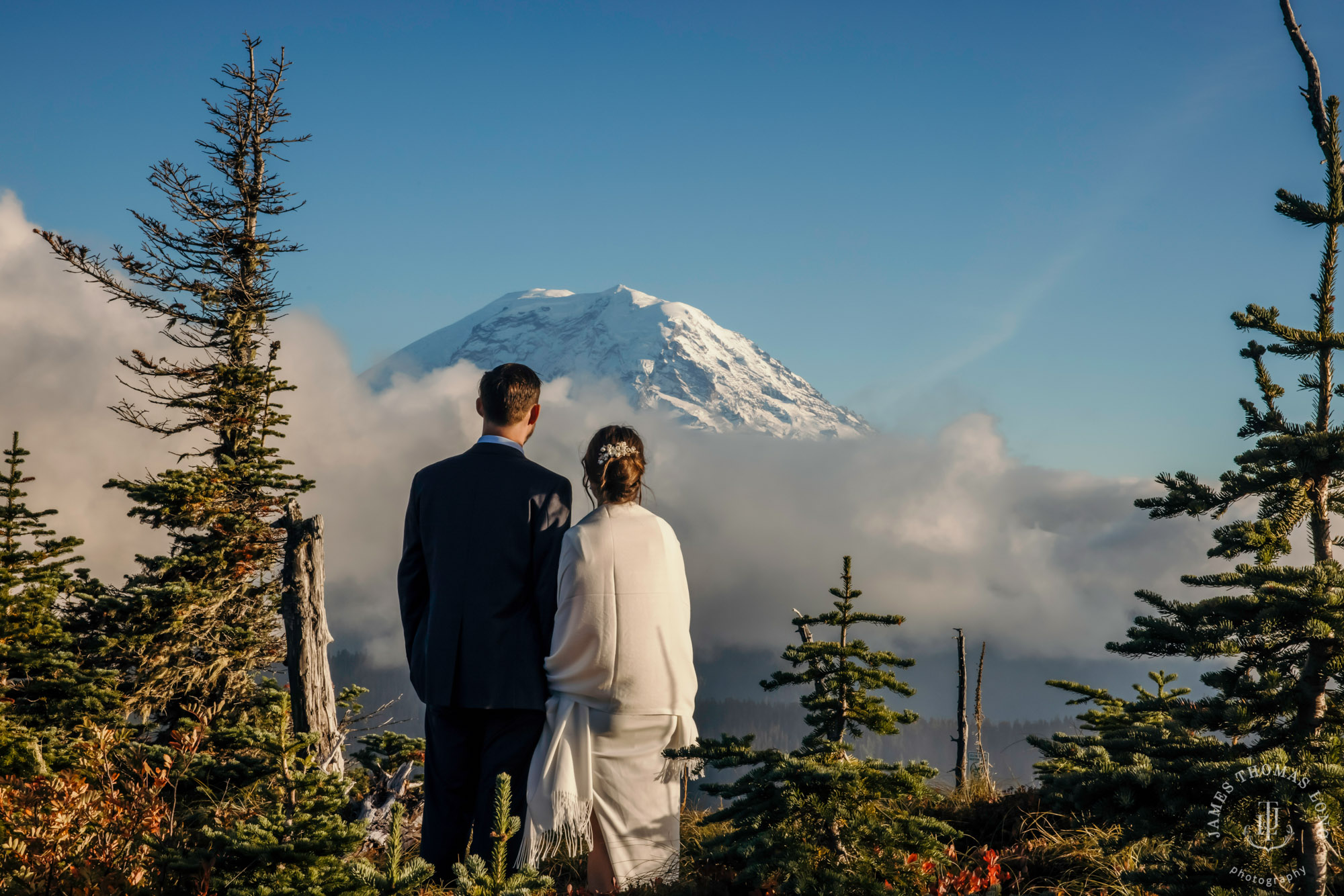 Mount Rainier adventure elopement photographer James Thomas Long Photography