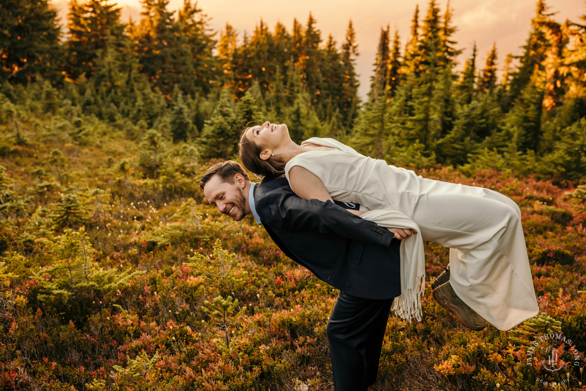 Mount Rainier adventure elopement photographer James Thomas Long Photography