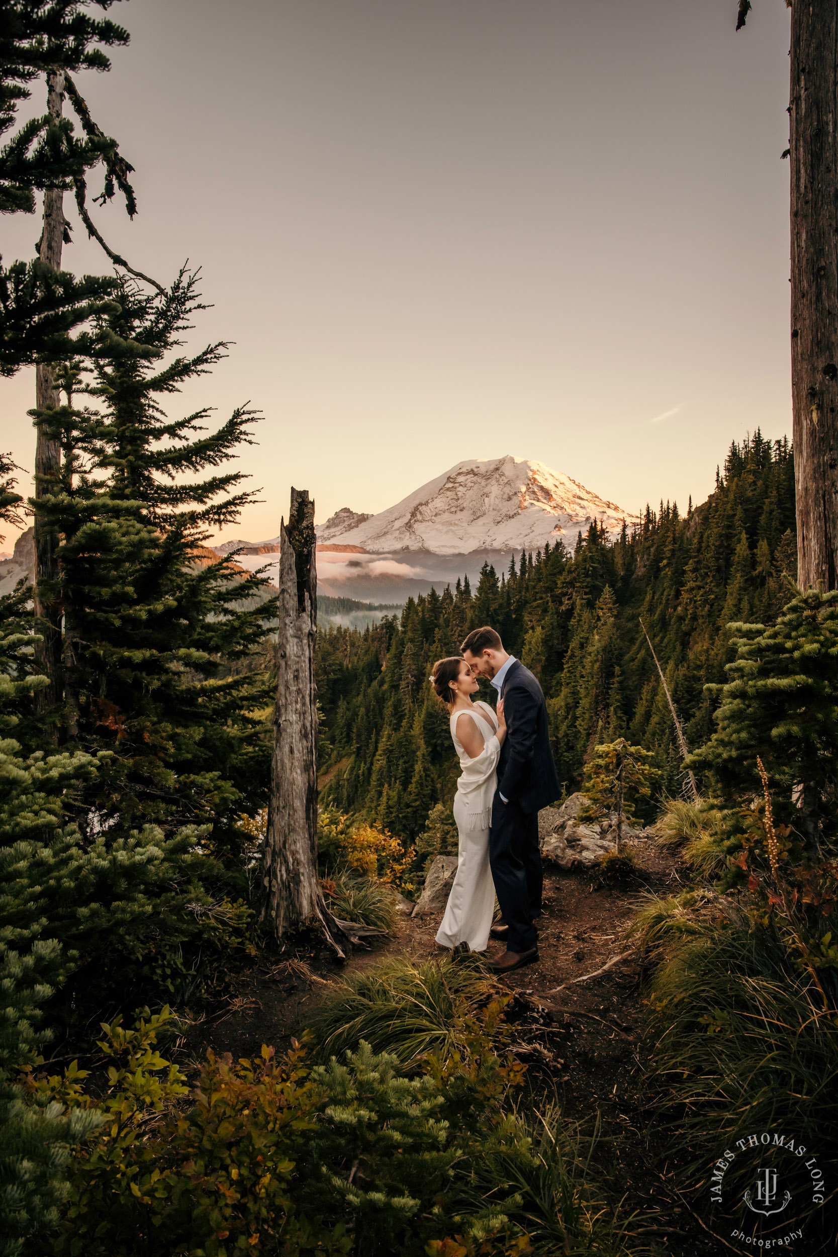 Mount Rainier adventure elopement photographer James Thomas Long Photography