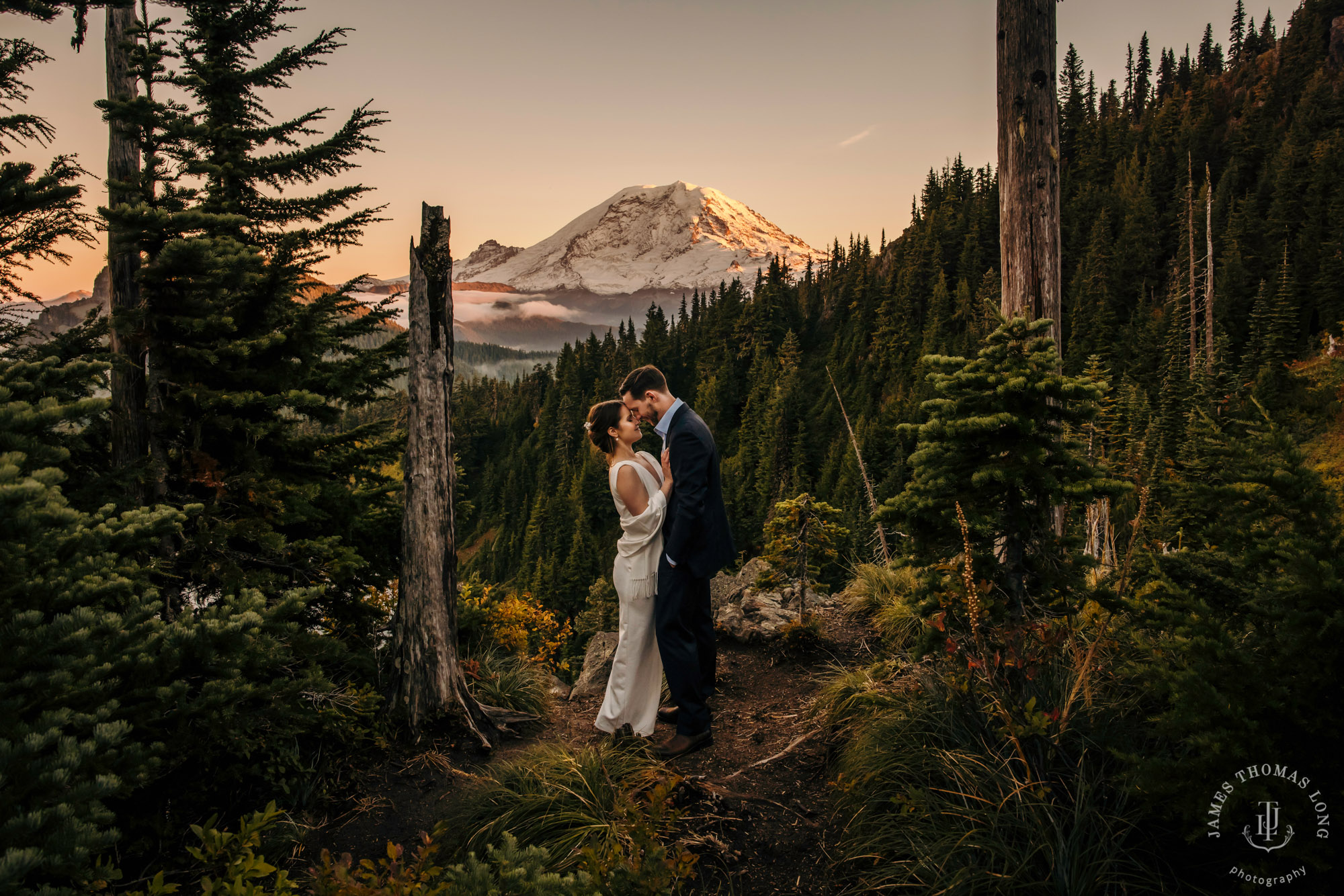 Mount Rainier adventure elopement photographer James Thomas Long Photography