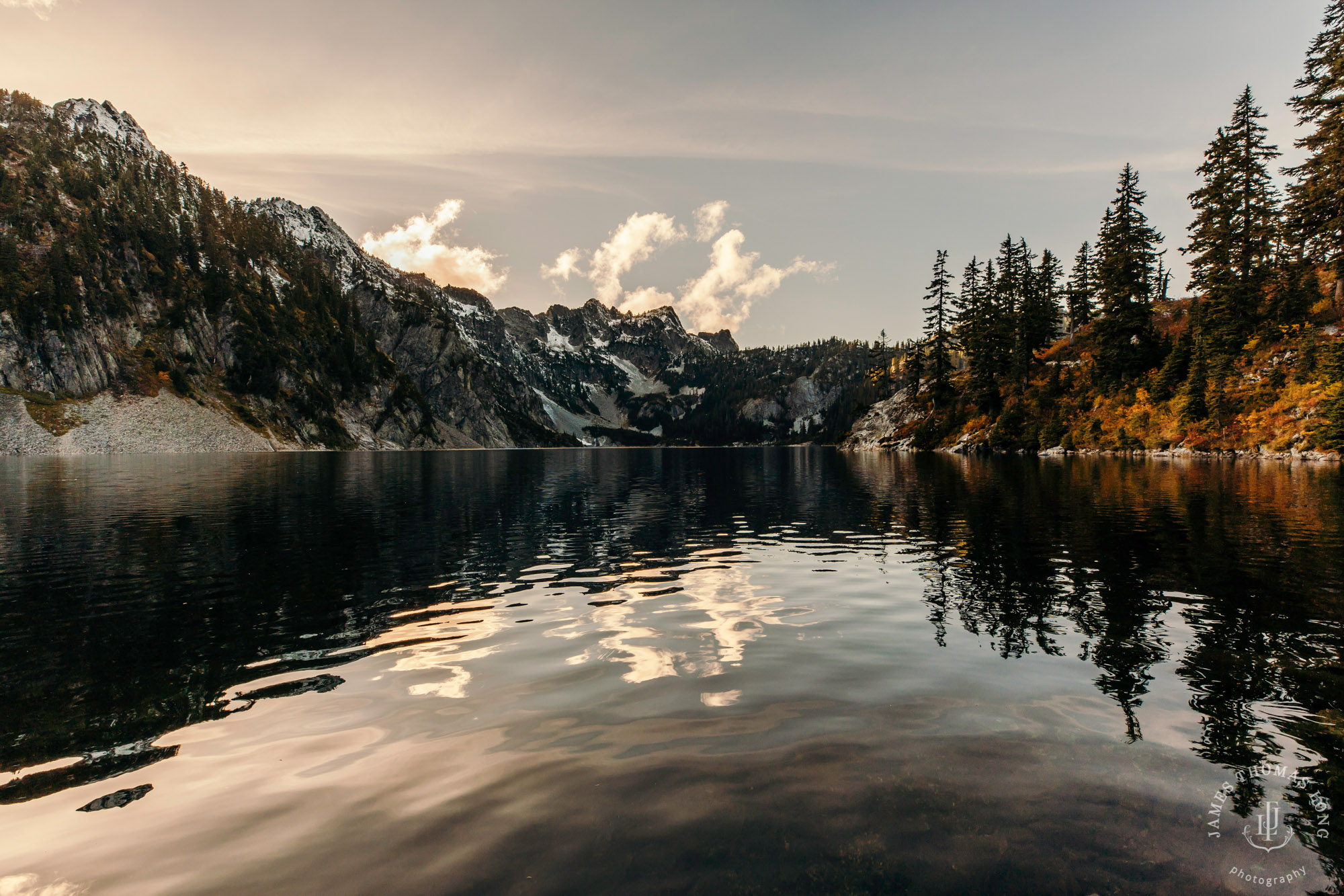 Cascade mountain adventure engagement session by Snoqualmie wedding photographer James Thomas Long Photography