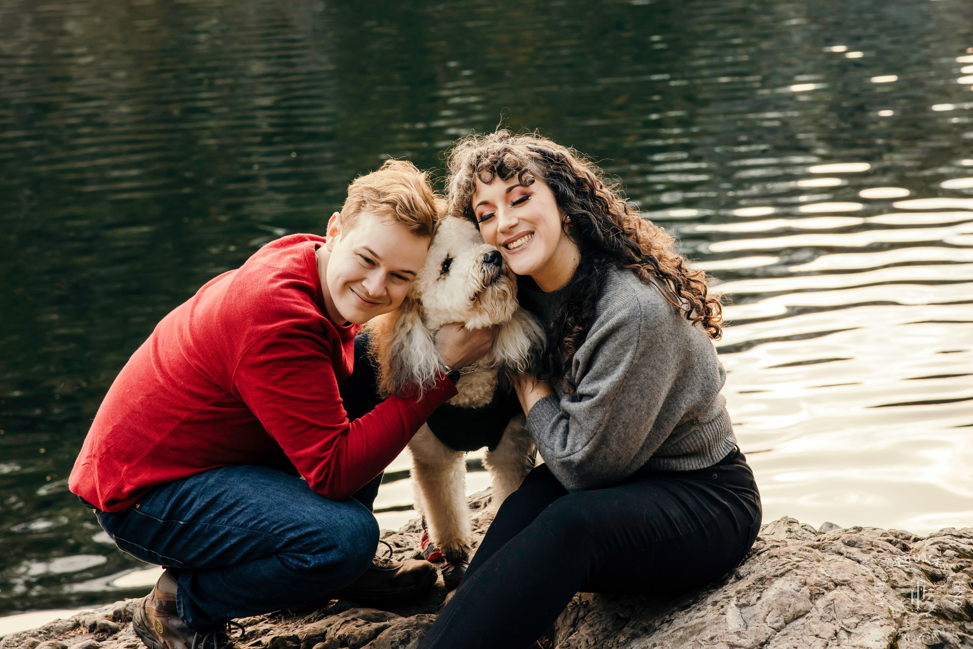 Cascade mountain adventure engagement session by Snoqualmie wedding photographer James Thomas Long Photography