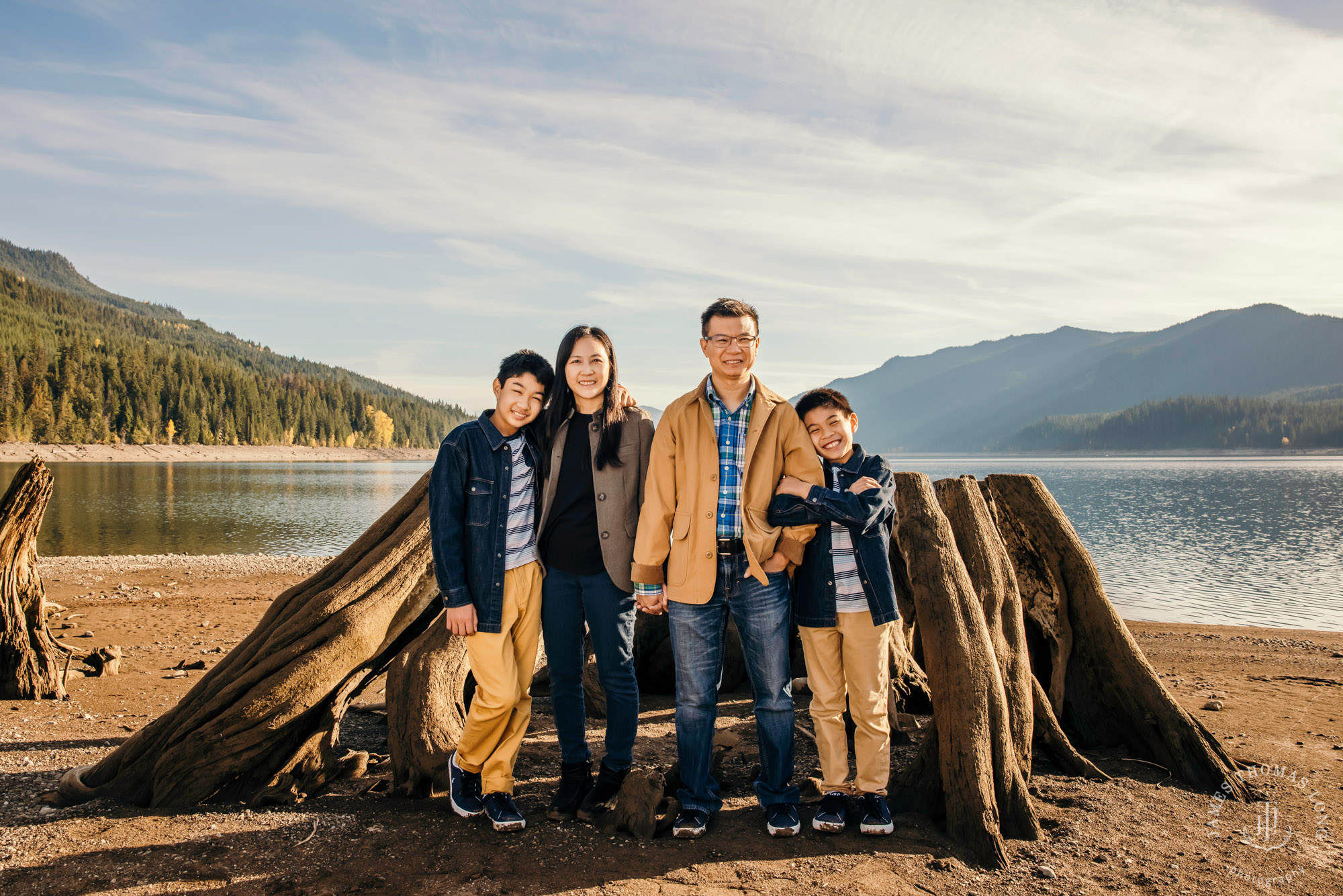 Cascade Mountain family session by Seattle family photographer James Thomas Long Photography