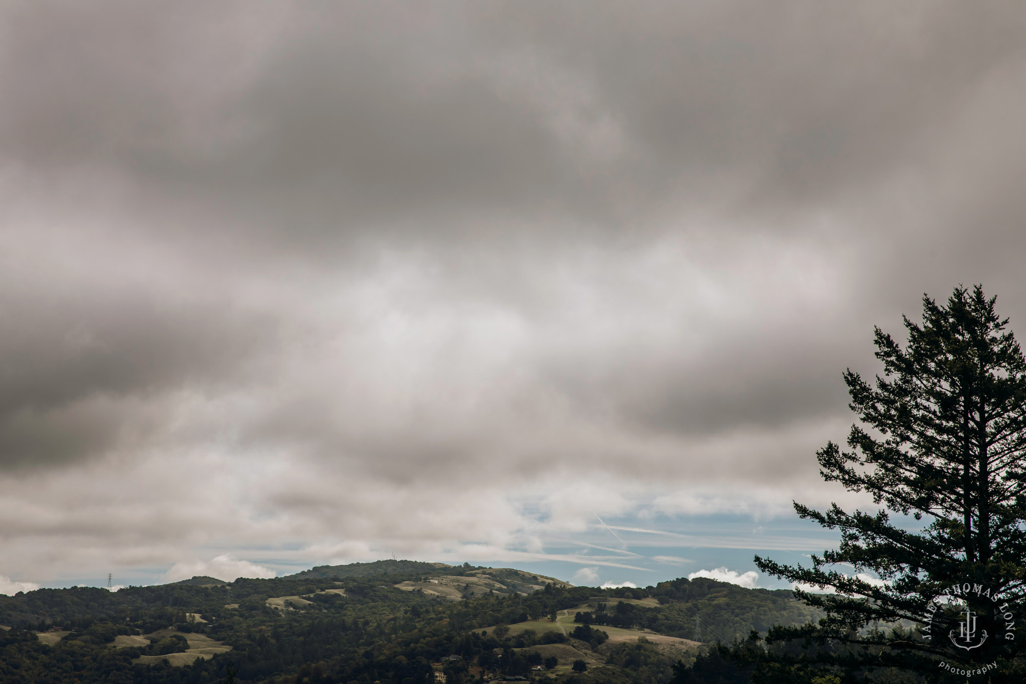 Destination wedding at Tomas Fogarty Winery CA by Seattle wedding photographer James Thomas Long Photography