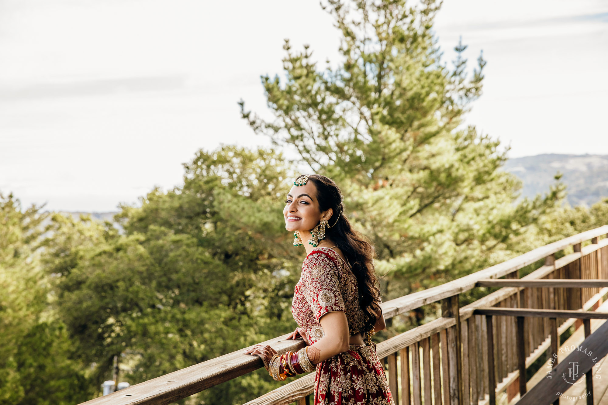 Destination wedding at Tomas Fogarty Winery CA by Seattle wedding photographer James Thomas Long Photography