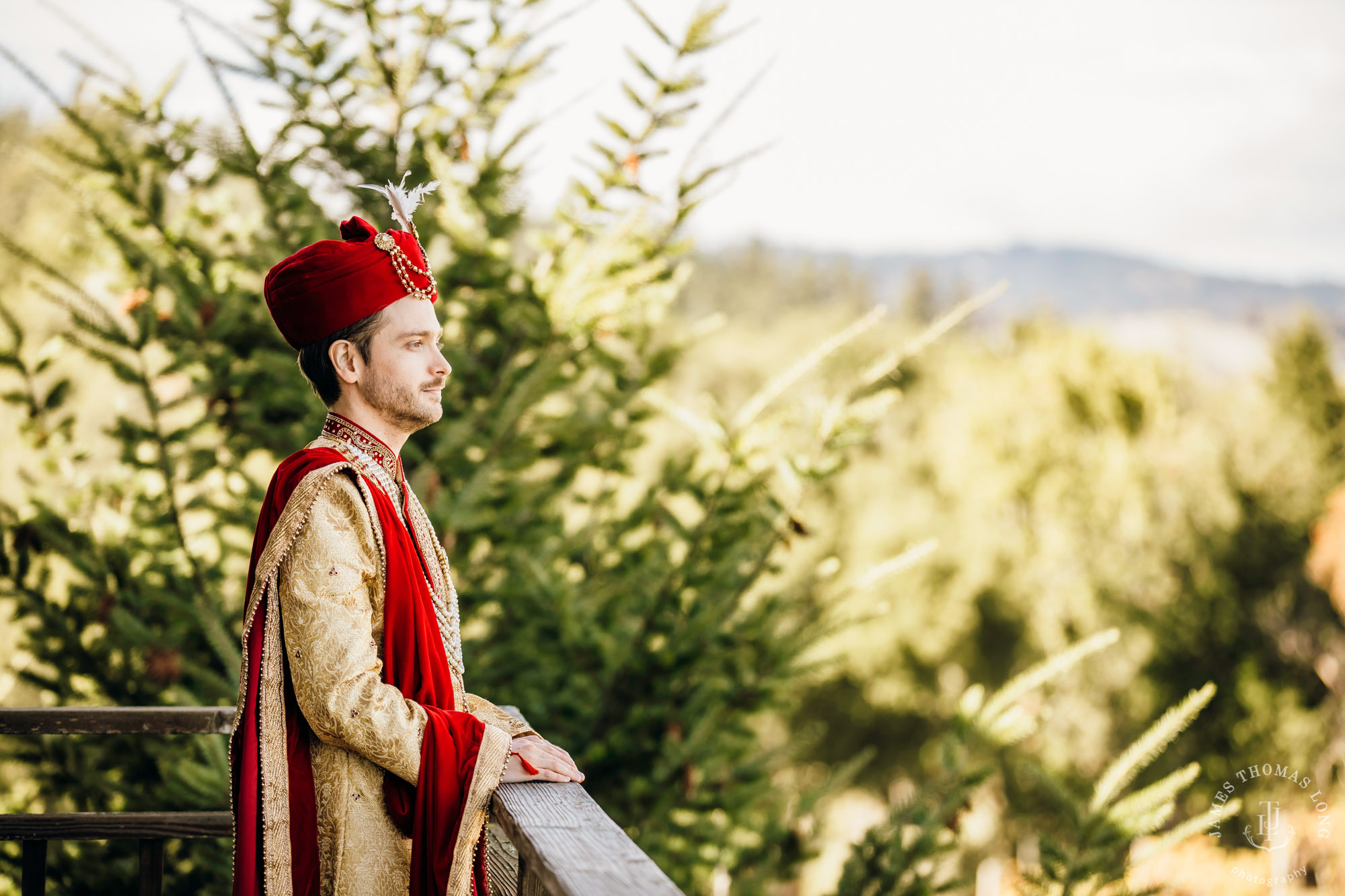 Destination wedding at Tomas Fogarty Winery CA by Seattle wedding photographer James Thomas Long Photography