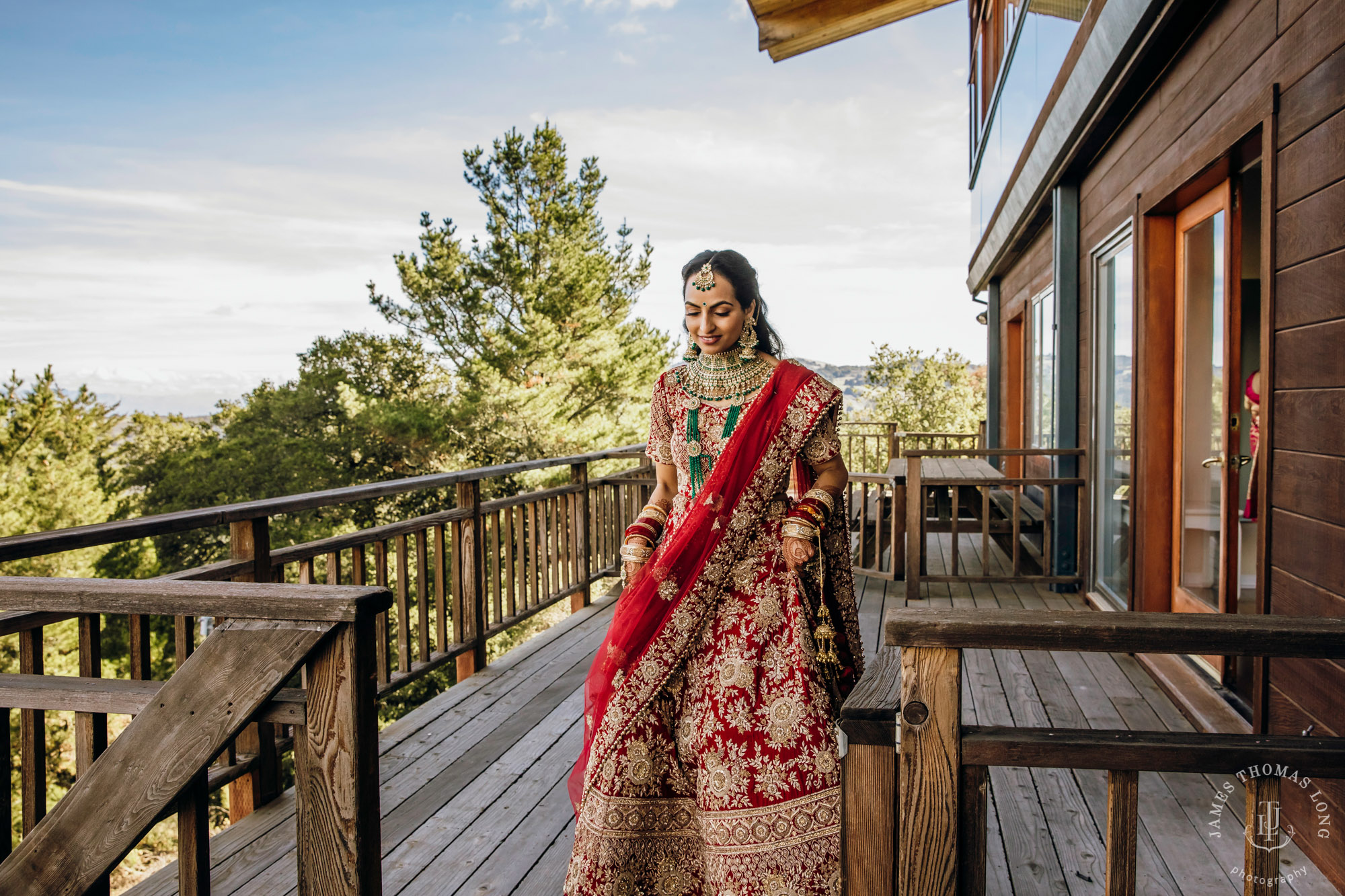 Destination wedding at Tomas Fogarty Winery CA by Seattle wedding photographer James Thomas Long Photography