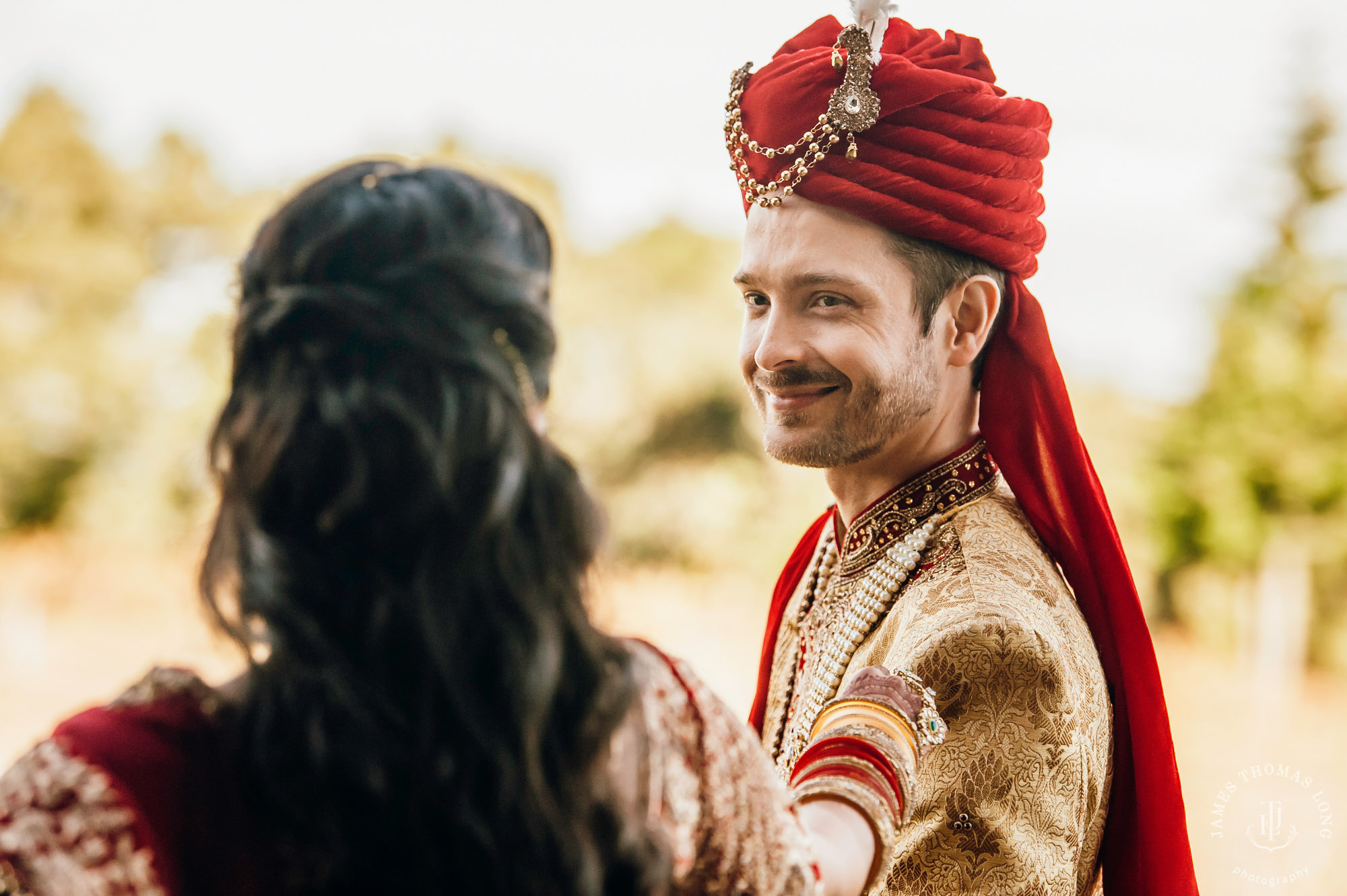 Destination wedding at Tomas Fogarty Winery CA by Seattle wedding photographer James Thomas Long Photography