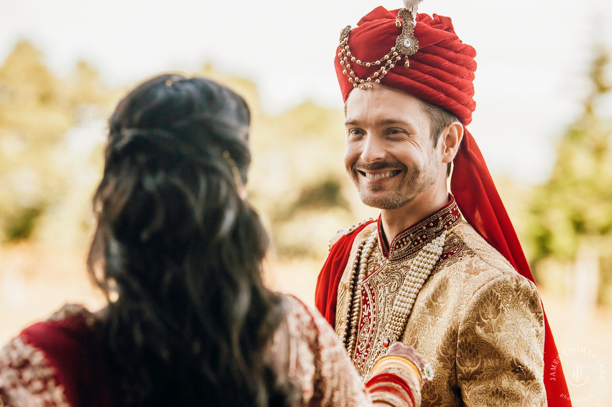 Destination wedding at Tomas Fogarty Winery CA by Seattle wedding photographer James Thomas Long Photography