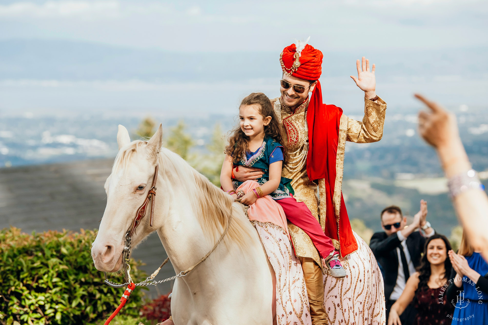 Destination wedding at Tomas Fogarty Winery CA by Seattle wedding photographer James Thomas Long Photography