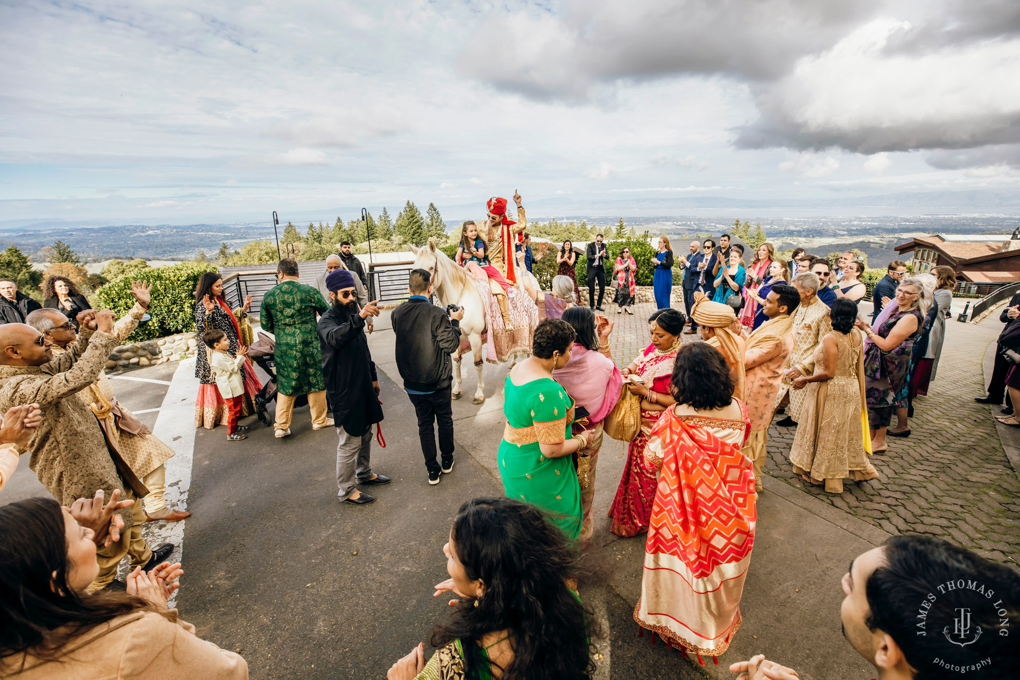 Destination wedding at Tomas Fogarty Winery CA by Seattle wedding photographer James Thomas Long Photography