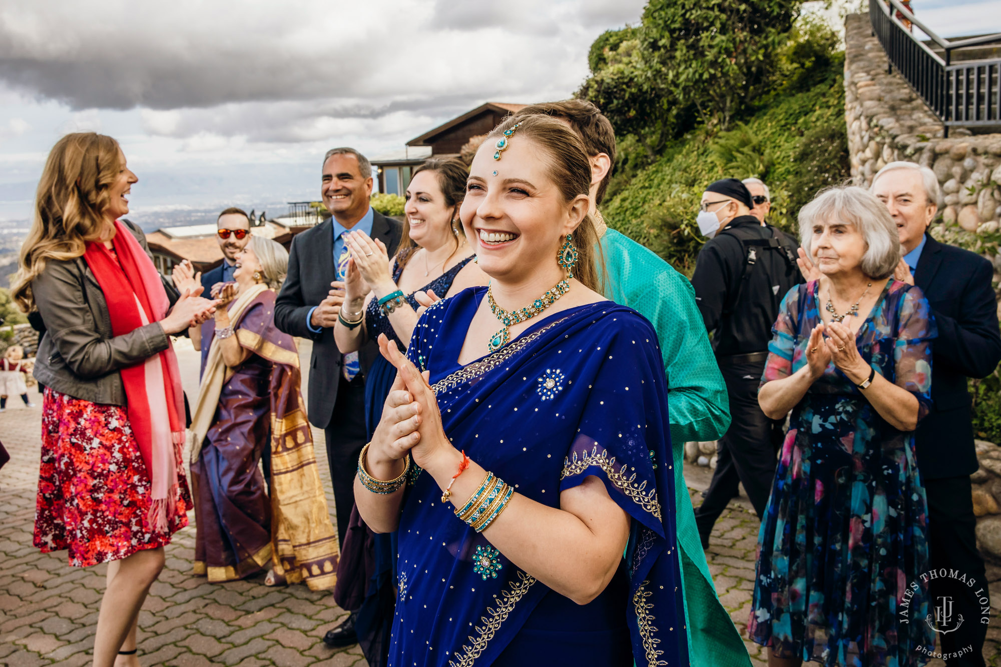 Destination wedding at Tomas Fogarty Winery CA by Seattle wedding photographer James Thomas Long Photography