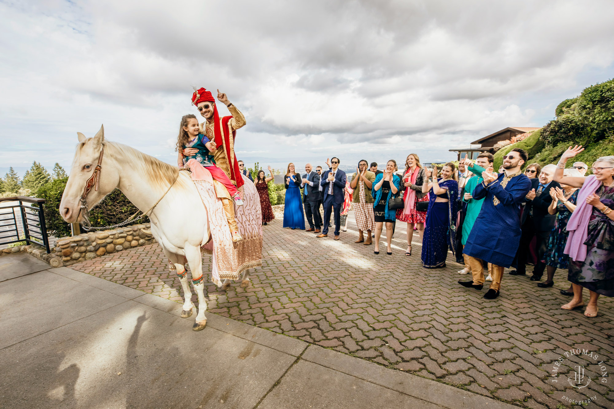 Destination wedding at Tomas Fogarty Winery CA by Seattle wedding photographer James Thomas Long Photography