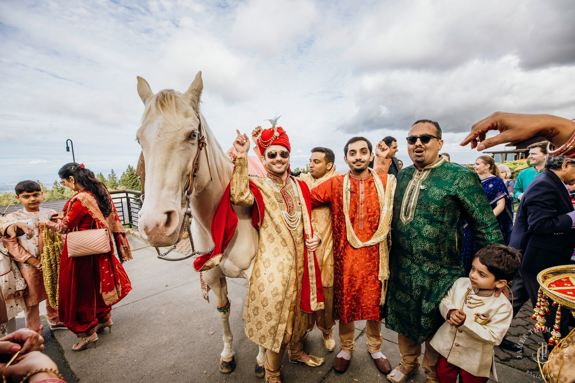 Destination wedding at Tomas Fogarty Winery CA by Seattle wedding photographer James Thomas Long Photography