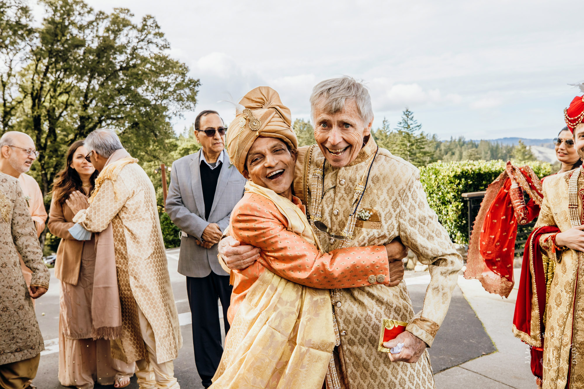 Destination wedding at Tomas Fogarty Winery CA by Seattle wedding photographer James Thomas Long Photography