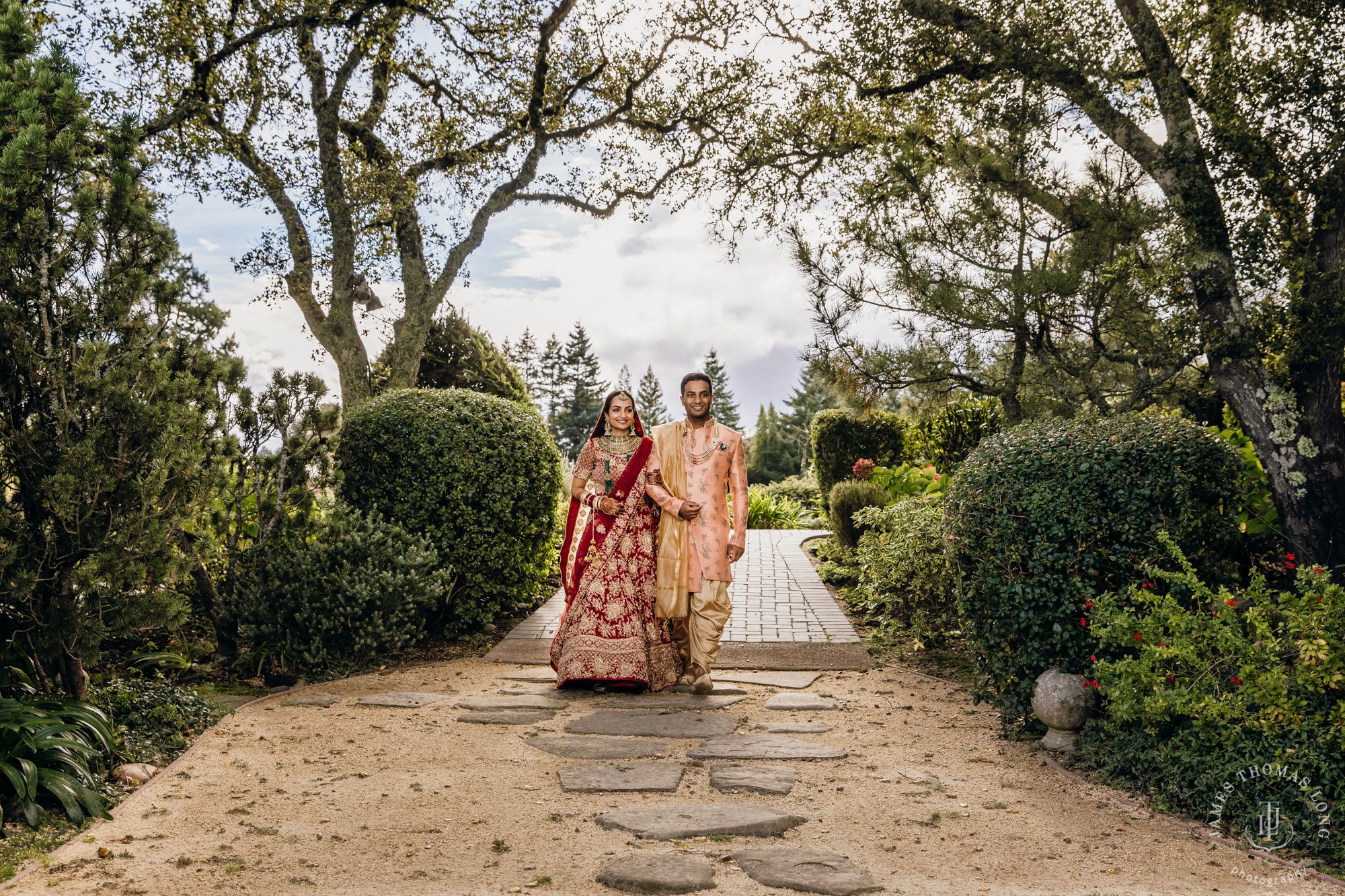 Destination wedding at Tomas Fogarty Winery CA by Seattle wedding photographer James Thomas Long Photography