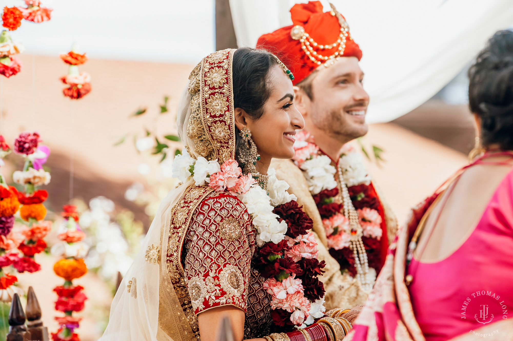 Destination wedding at Tomas Fogarty Winery CA by Seattle wedding photographer James Thomas Long Photography