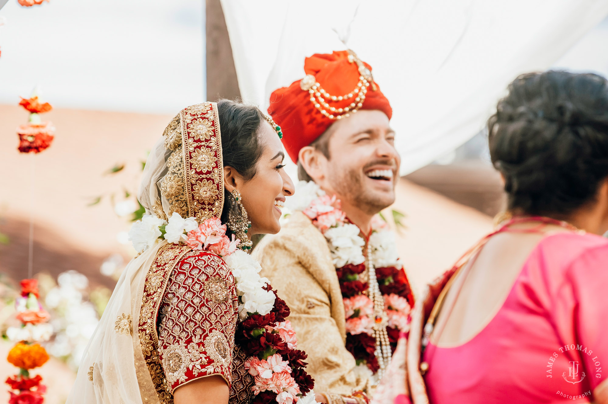 Destination wedding at Tomas Fogarty Winery CA by Seattle wedding photographer James Thomas Long Photography