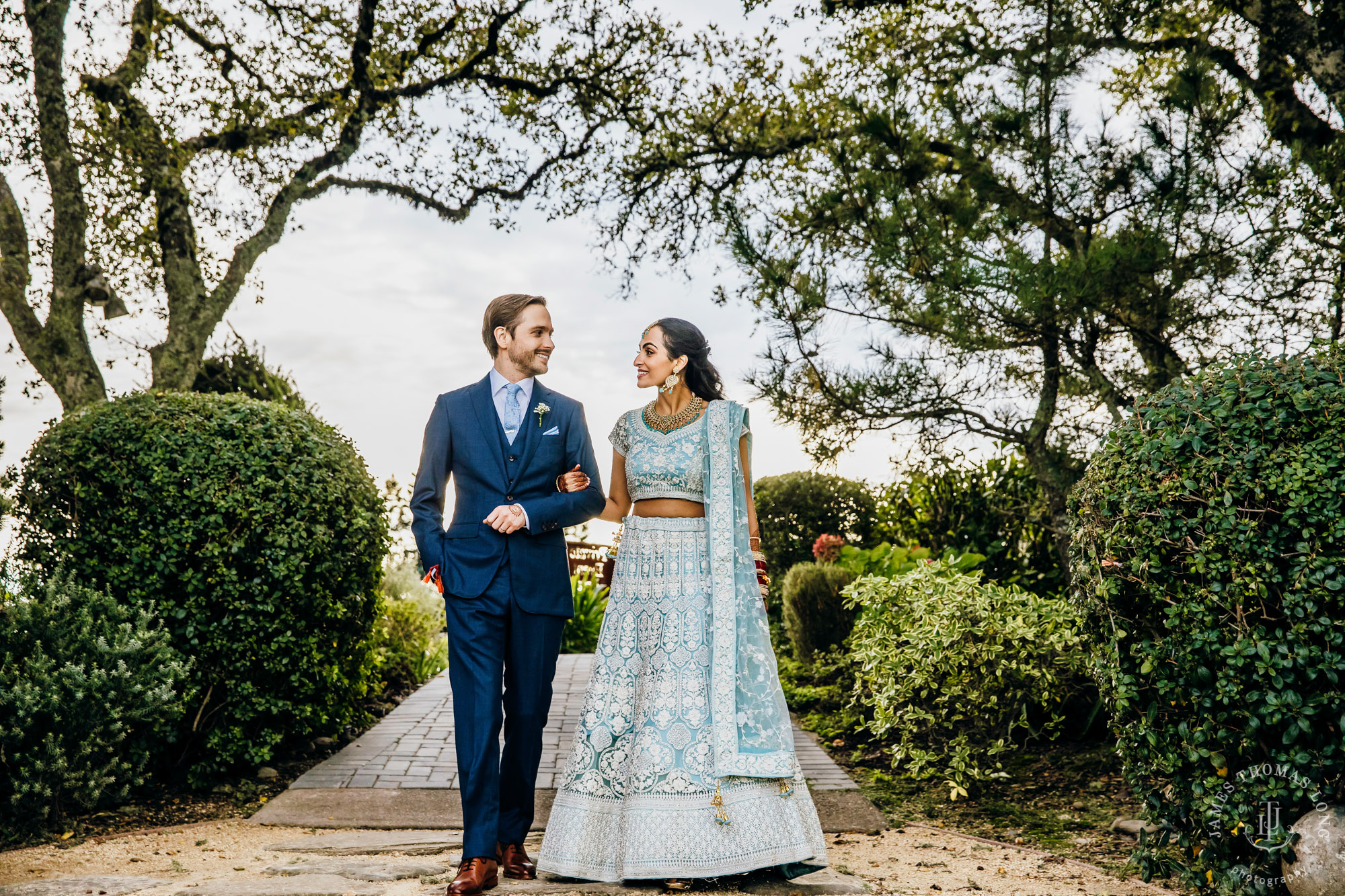 Destination wedding at Thomas Fogarty Winery CA by Seattle wedding photographer James Thomas Long Photography