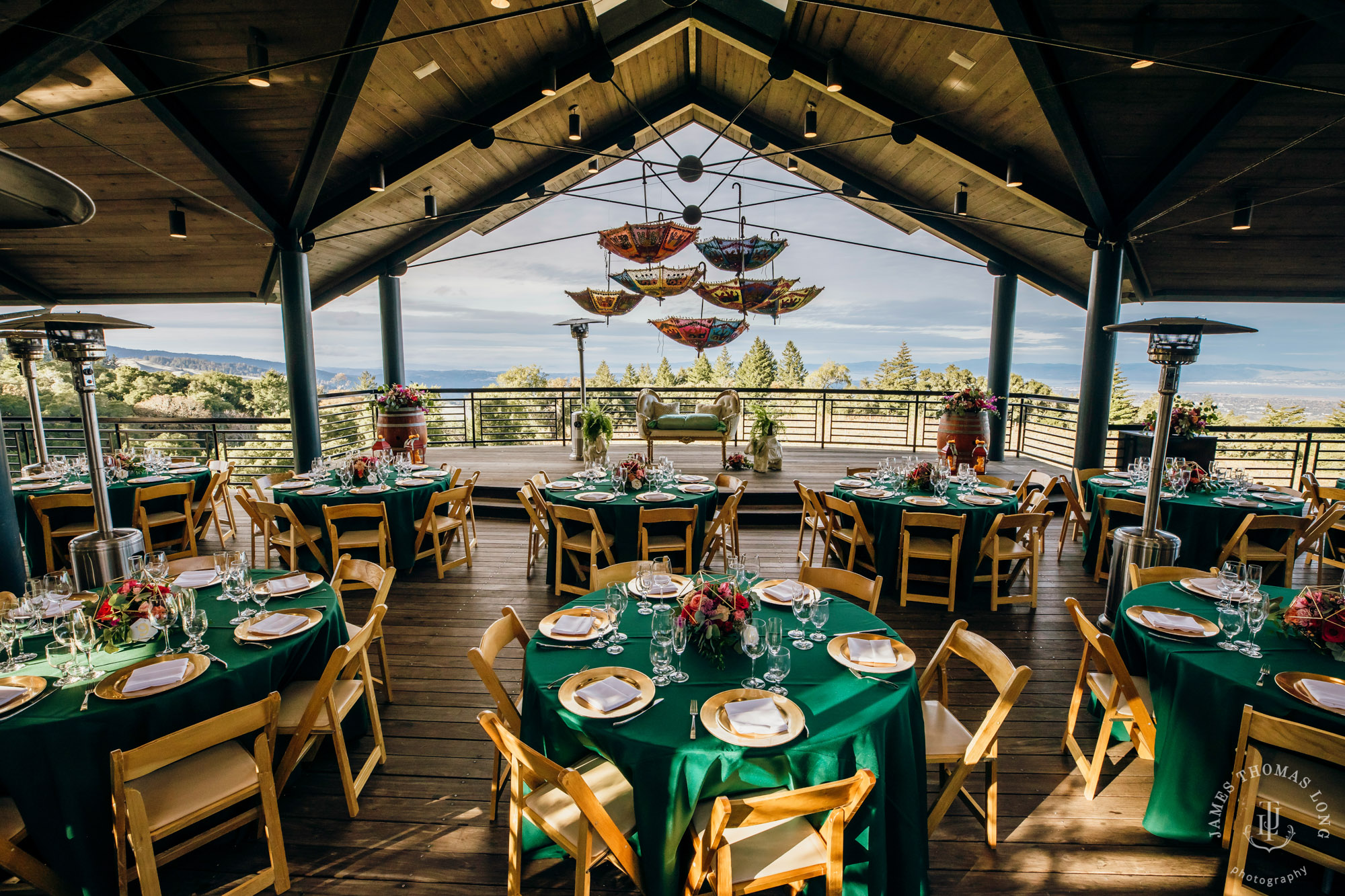 Destination wedding at Thomas Fogarty Winery CA by Seattle wedding photographer James Thomas Long Photography