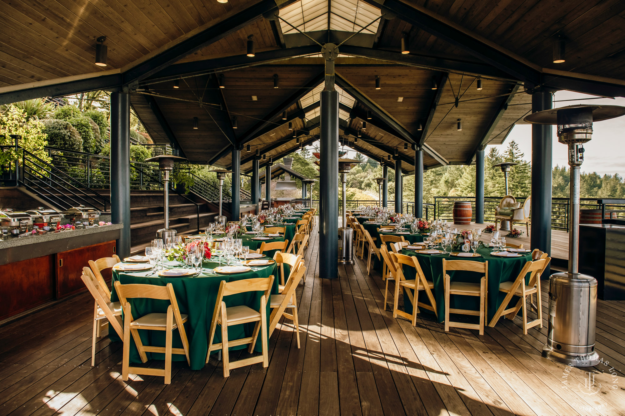 Destination wedding at Thomas Fogarty Winery CA by Seattle wedding photographer James Thomas Long Photography