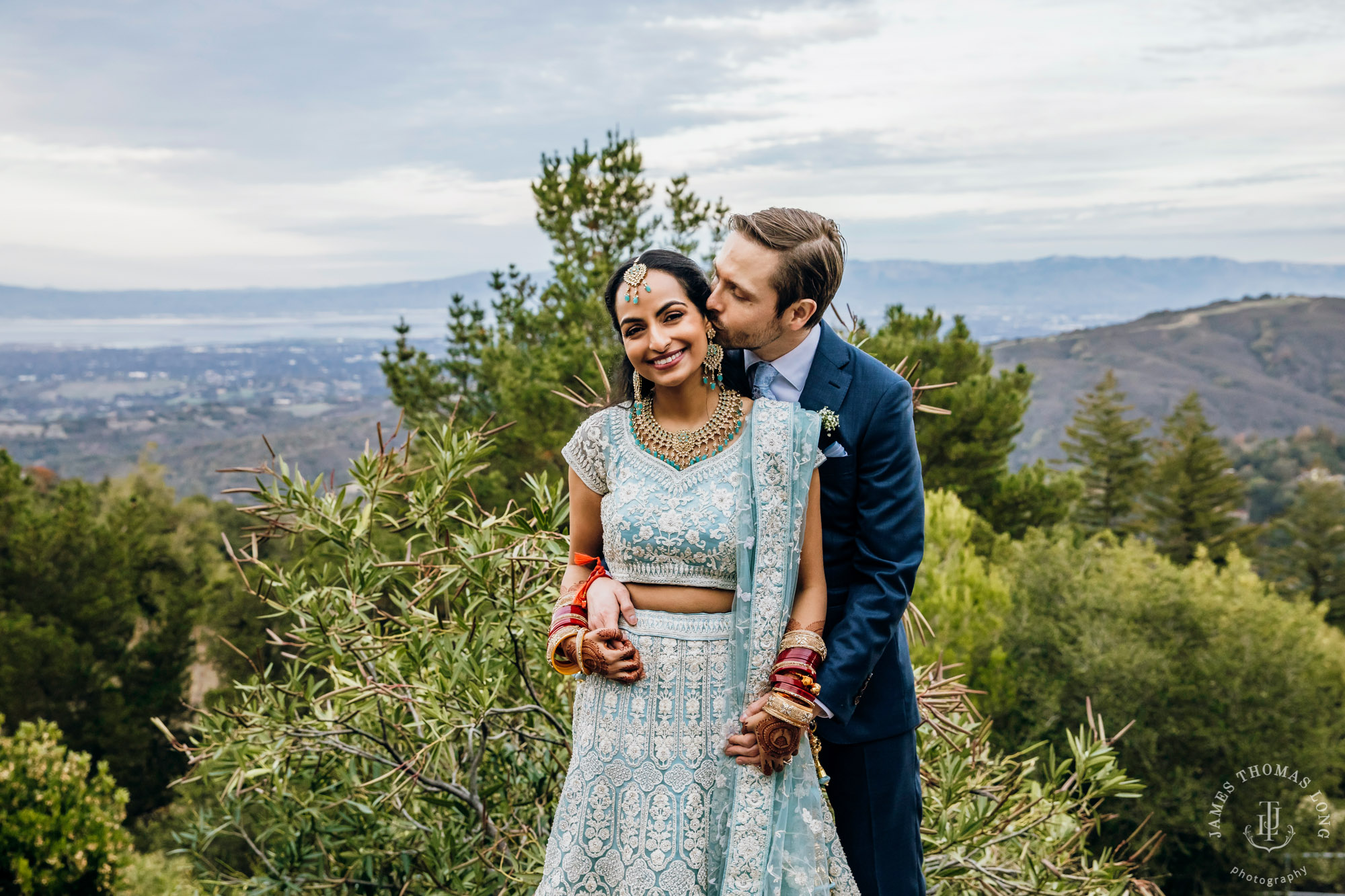 Destination wedding at Thomas Fogarty Winery CA by Seattle wedding photographer James Thomas Long Photography