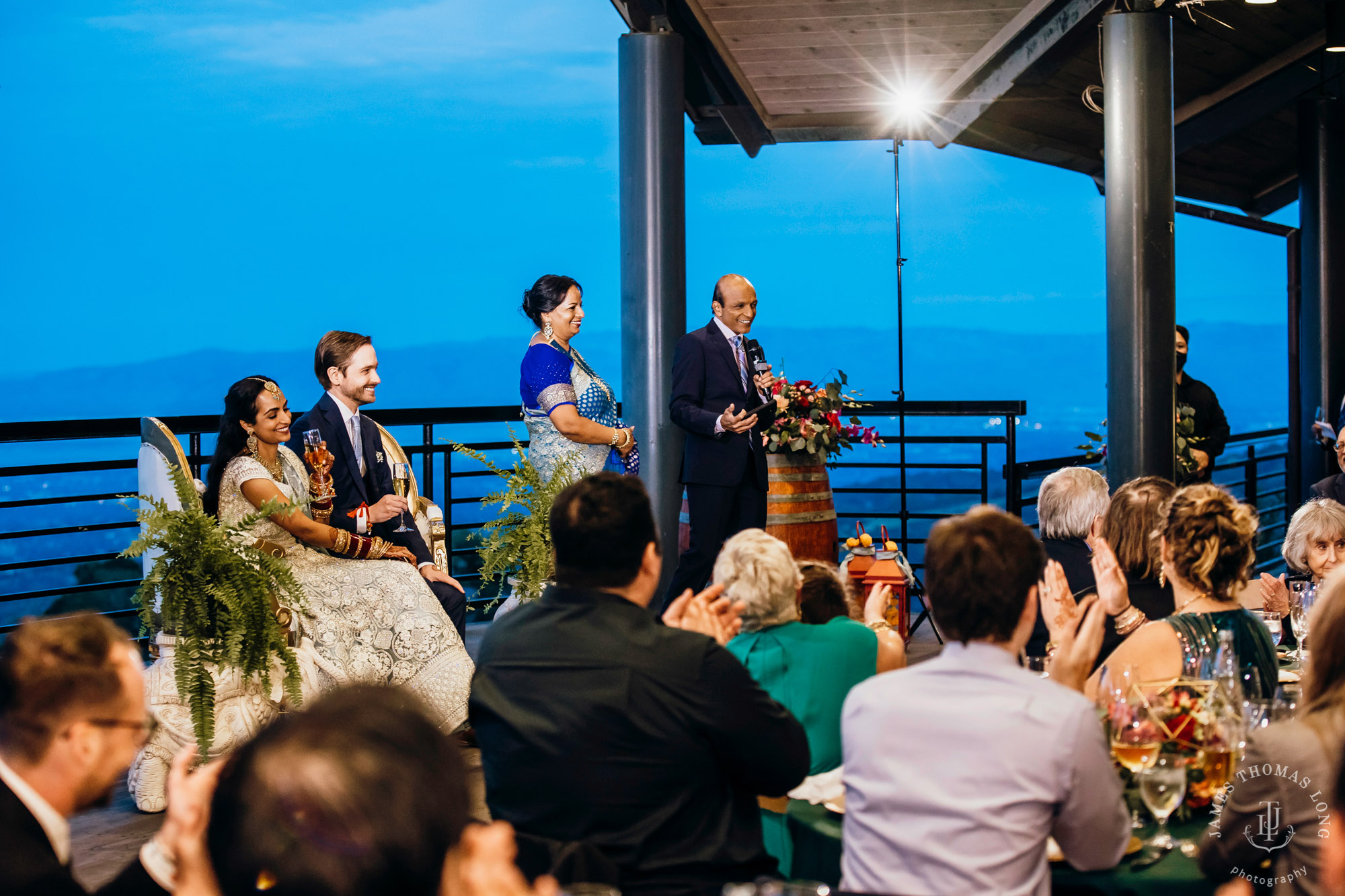 Destination wedding at Thomas Fogarty Winery CA by Seattle wedding photographer James Thomas Long Photography