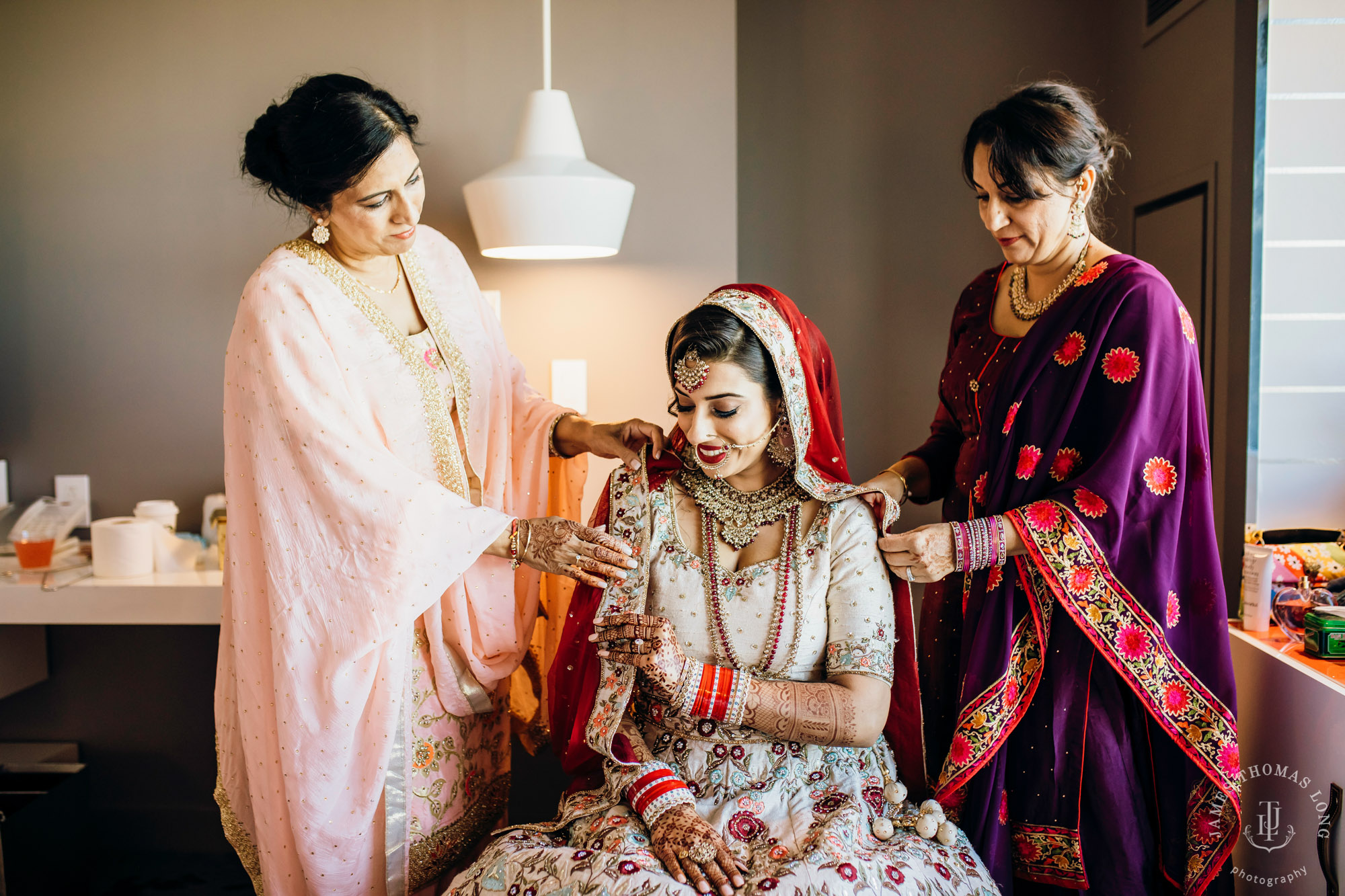 Sikh Punjabi wedding by Seattle wedding photographer James Thomas Long Photography