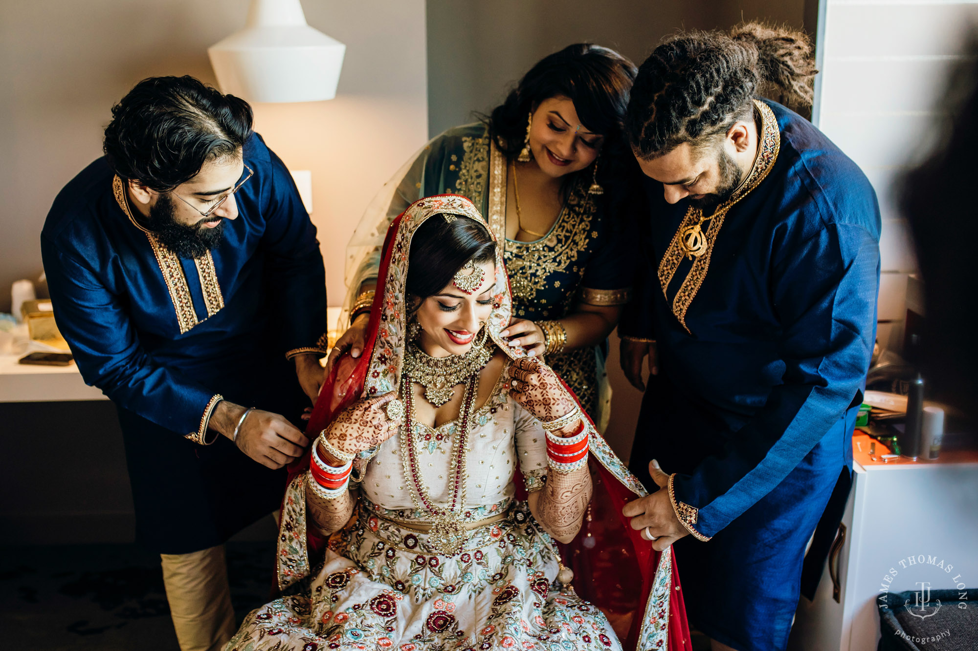 Sikh Punjabi wedding by Seattle wedding photographer James Thomas Long Photography